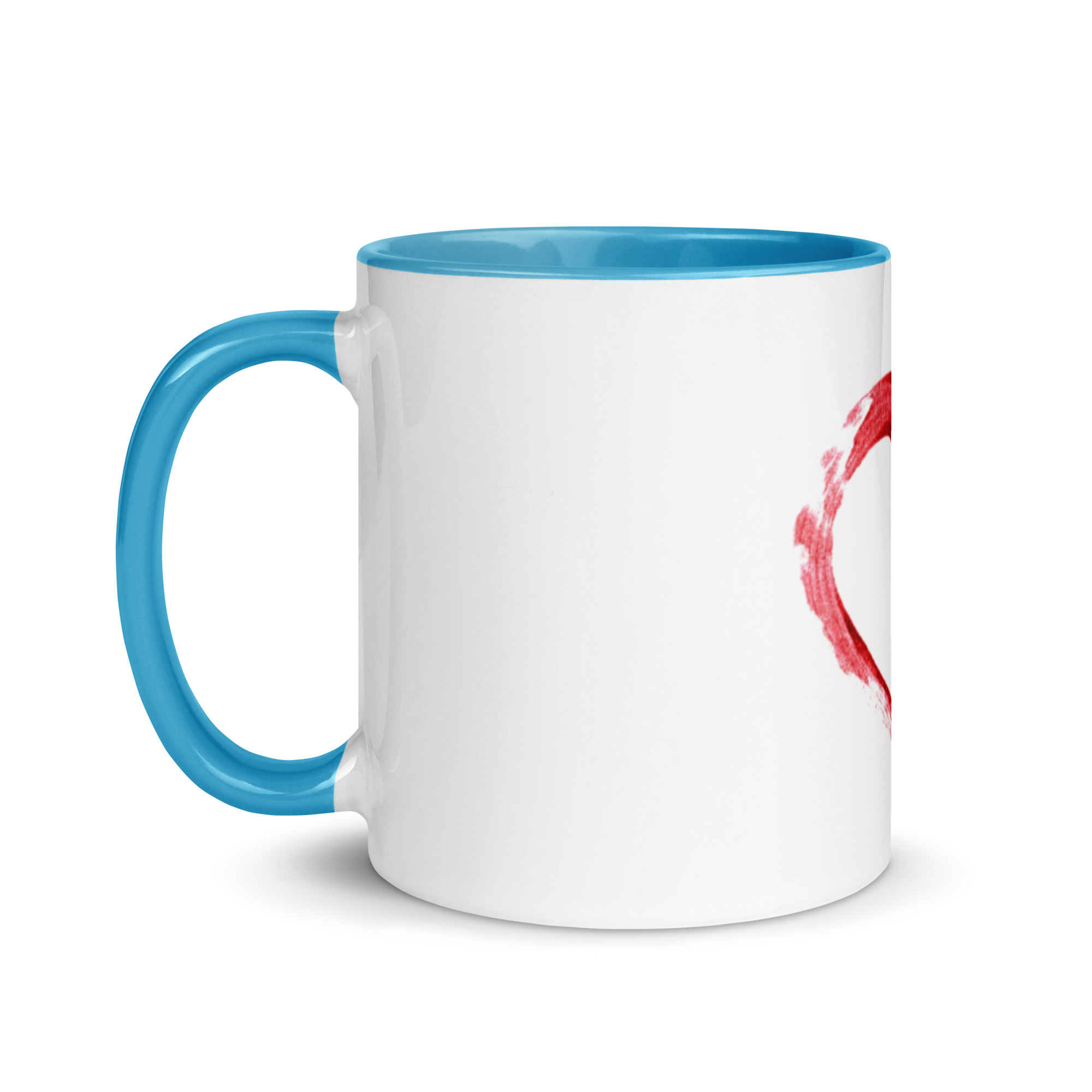 Red Heart Design Mug with Color Inside - Image 27