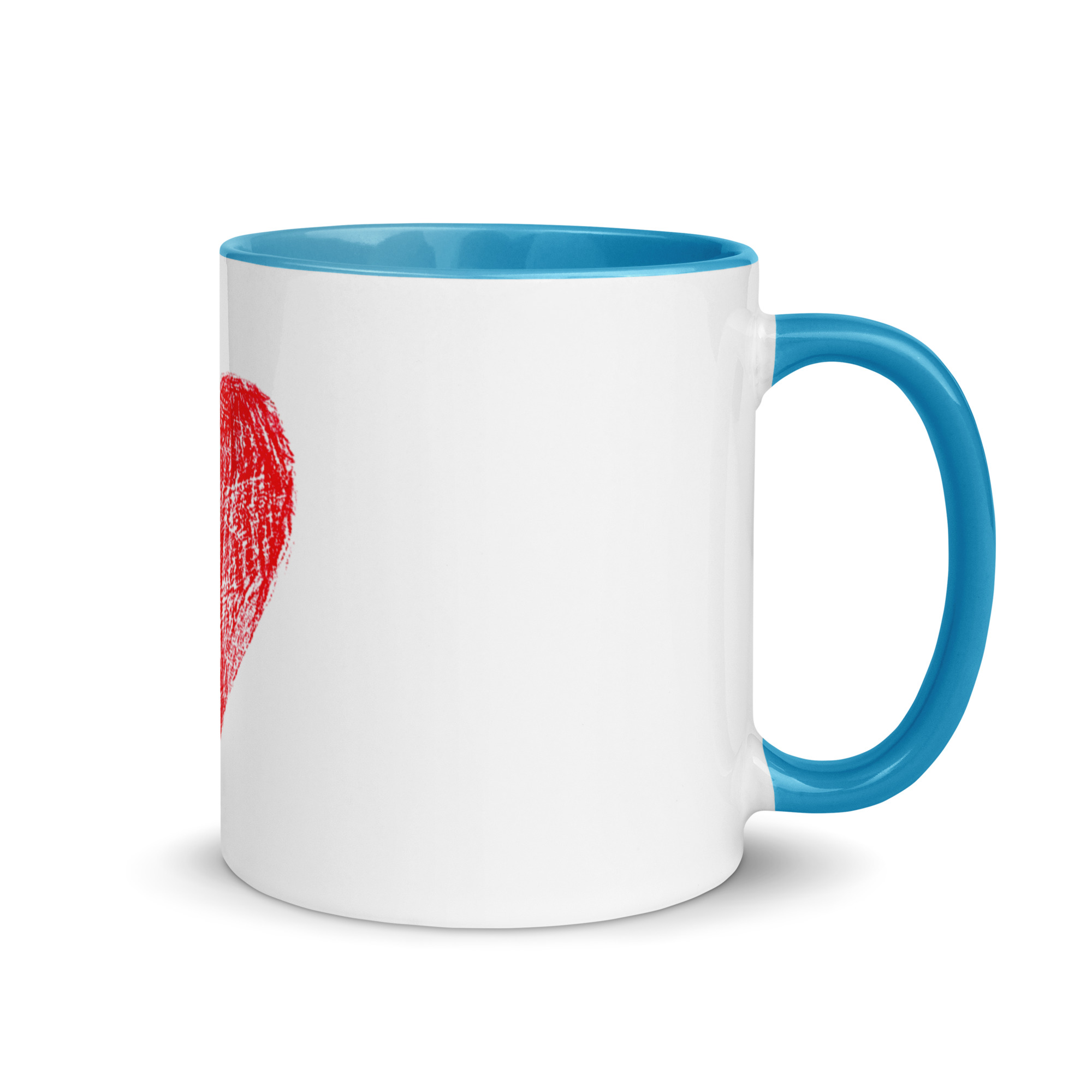 Red Heart Mug with Color Inside - Image 25