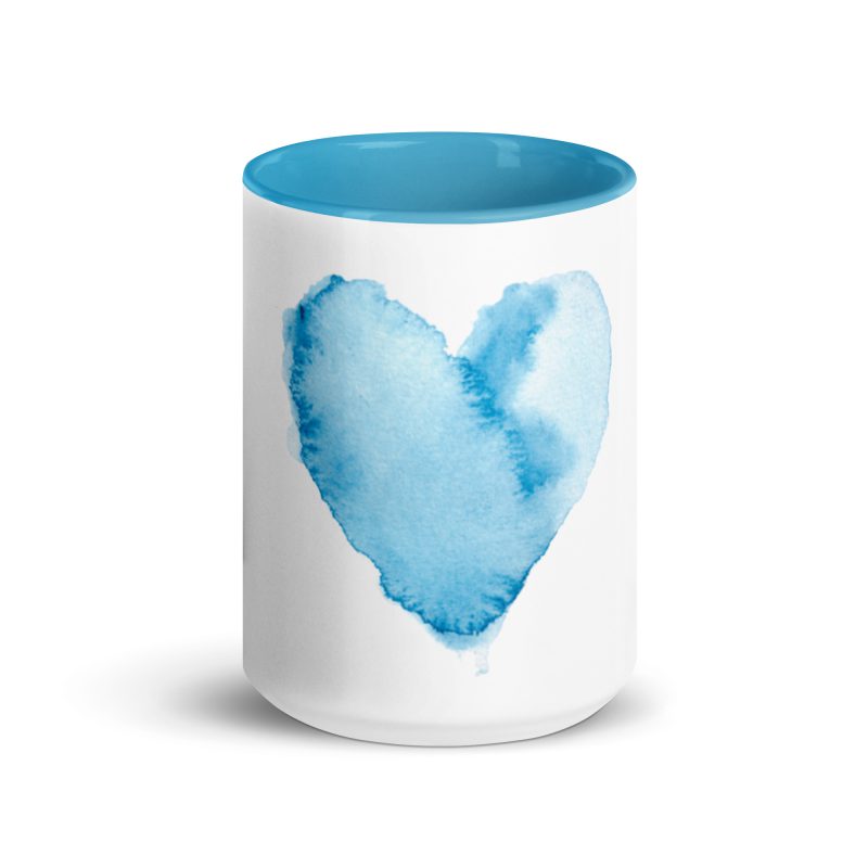 Blue Mug Mug with Color Inside