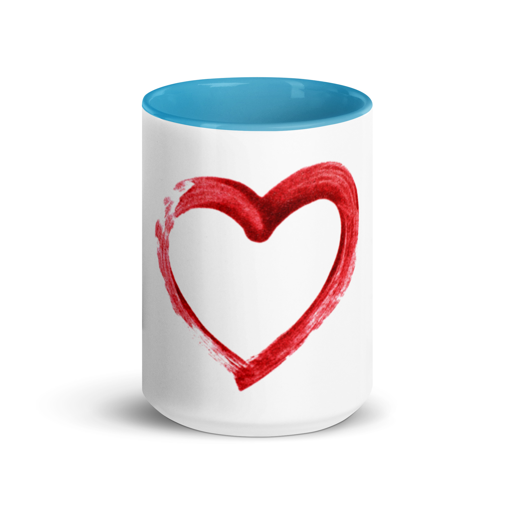 Red Heart Design Mug with Color Inside - Image 29