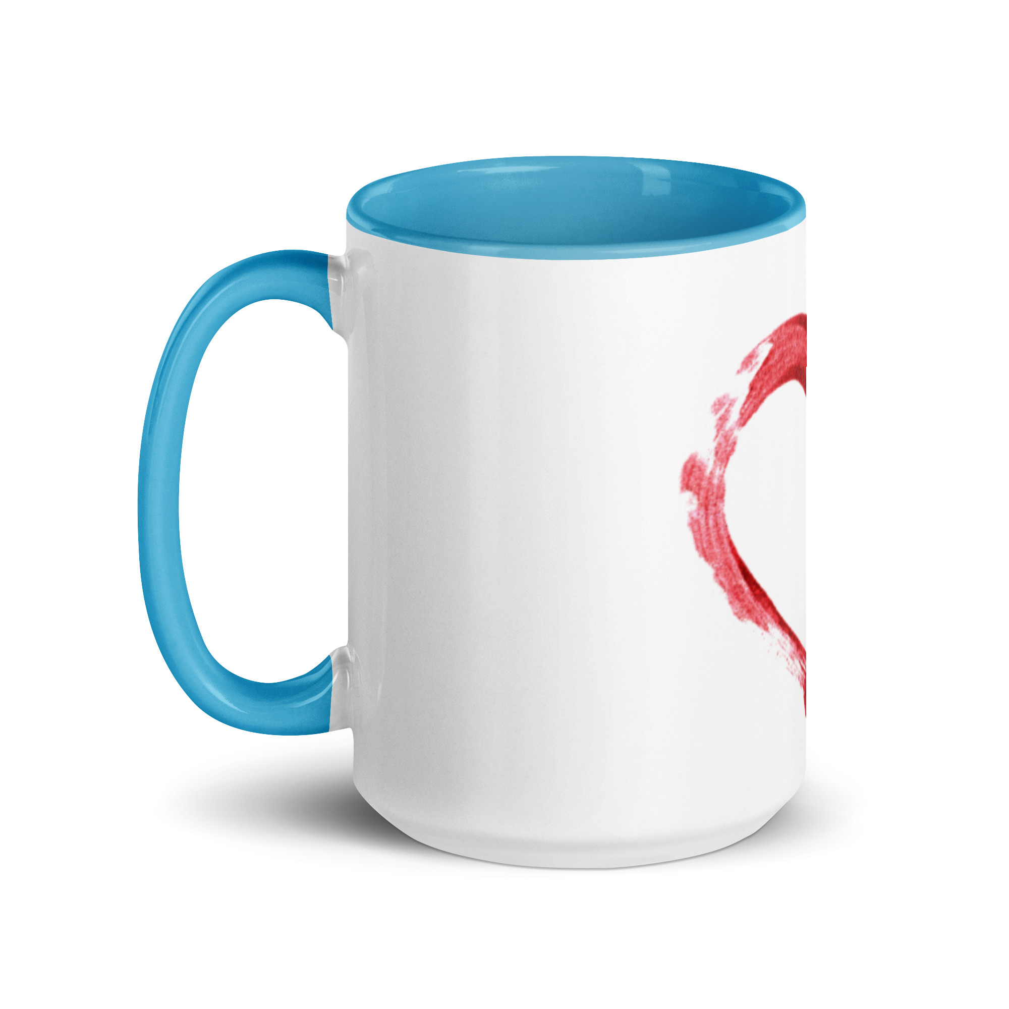 Red Heart Design Mug with Color Inside - Image 30