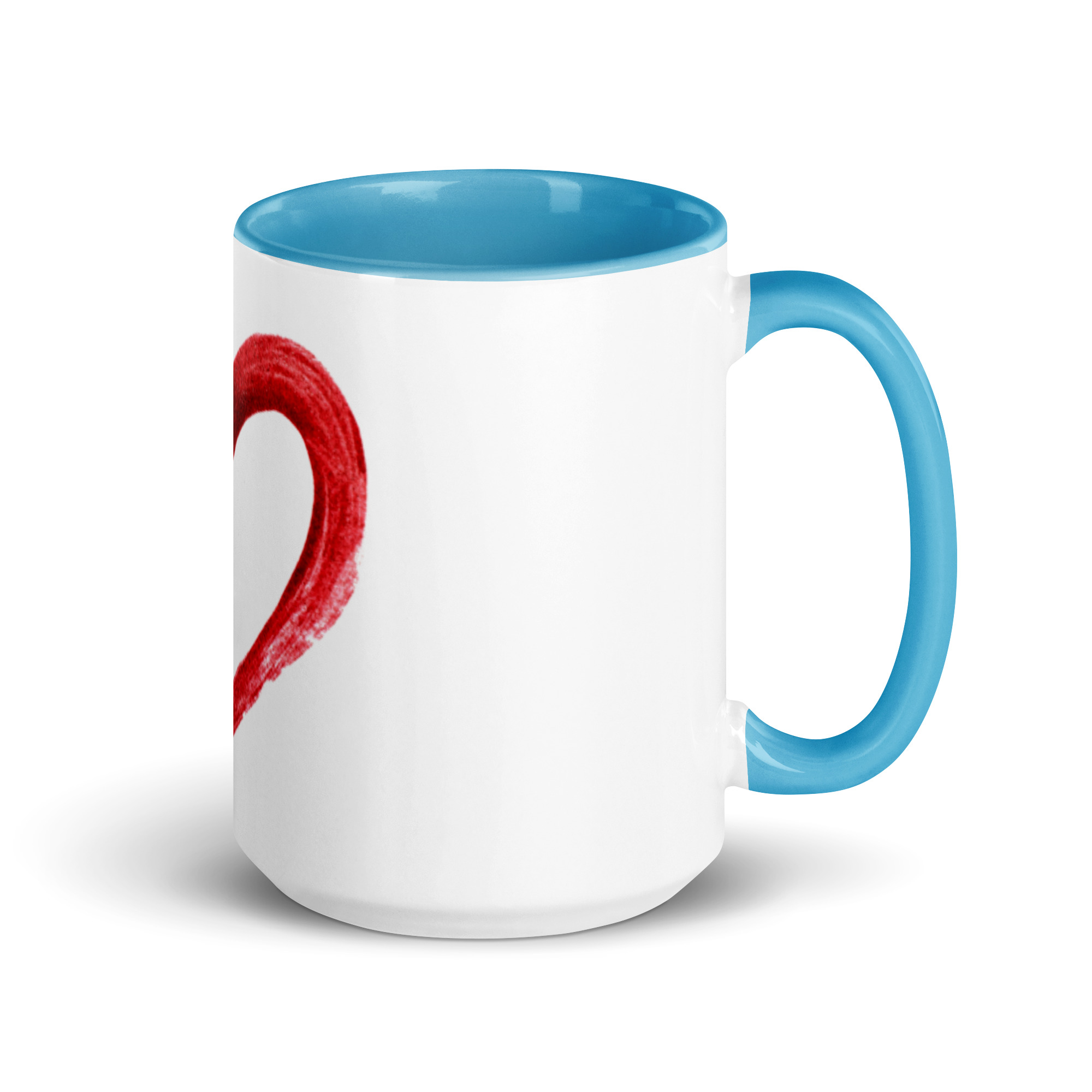 Red Heart Design Mug with Color Inside - Image 28