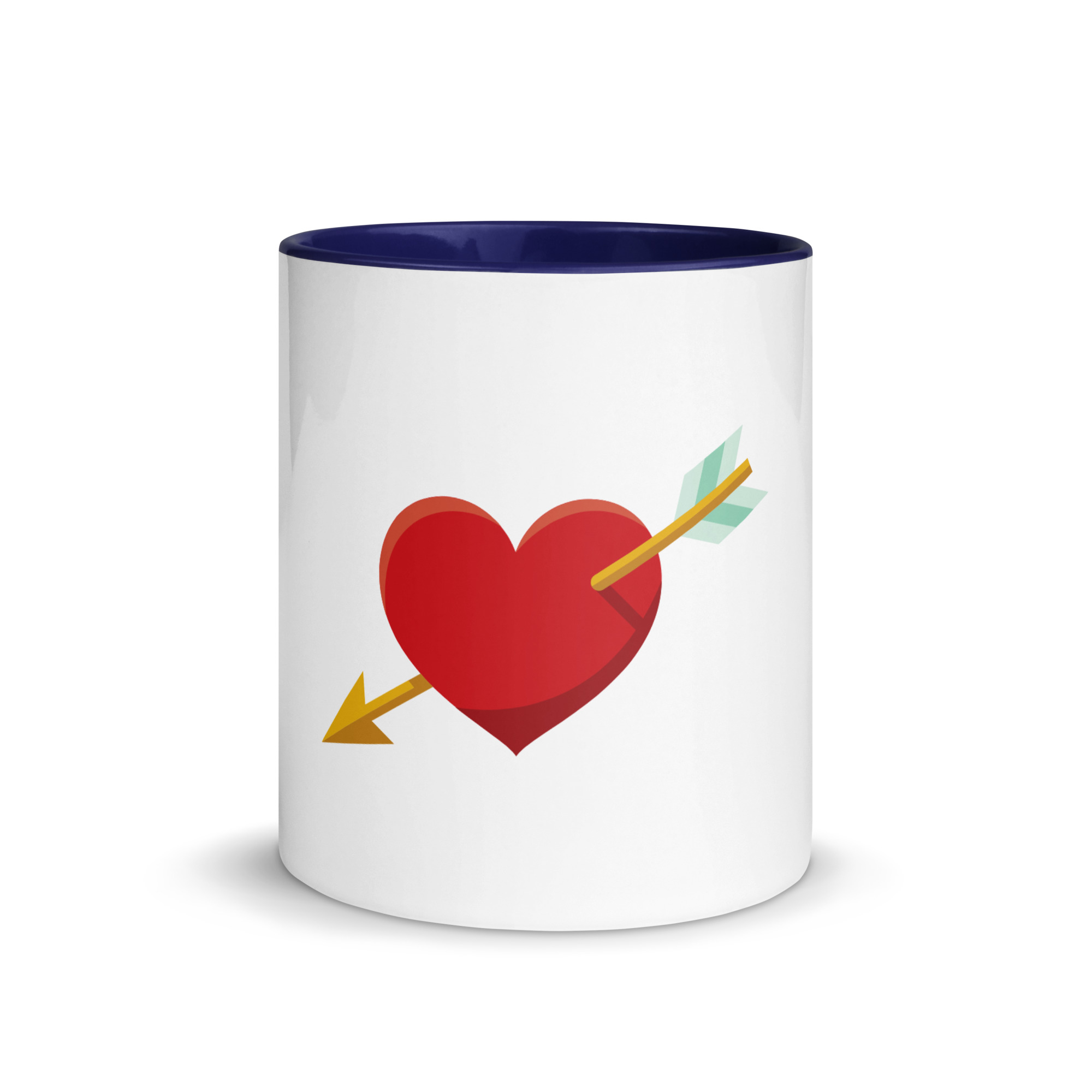 Heart and Arrow Mug with Color Inside - Image 8