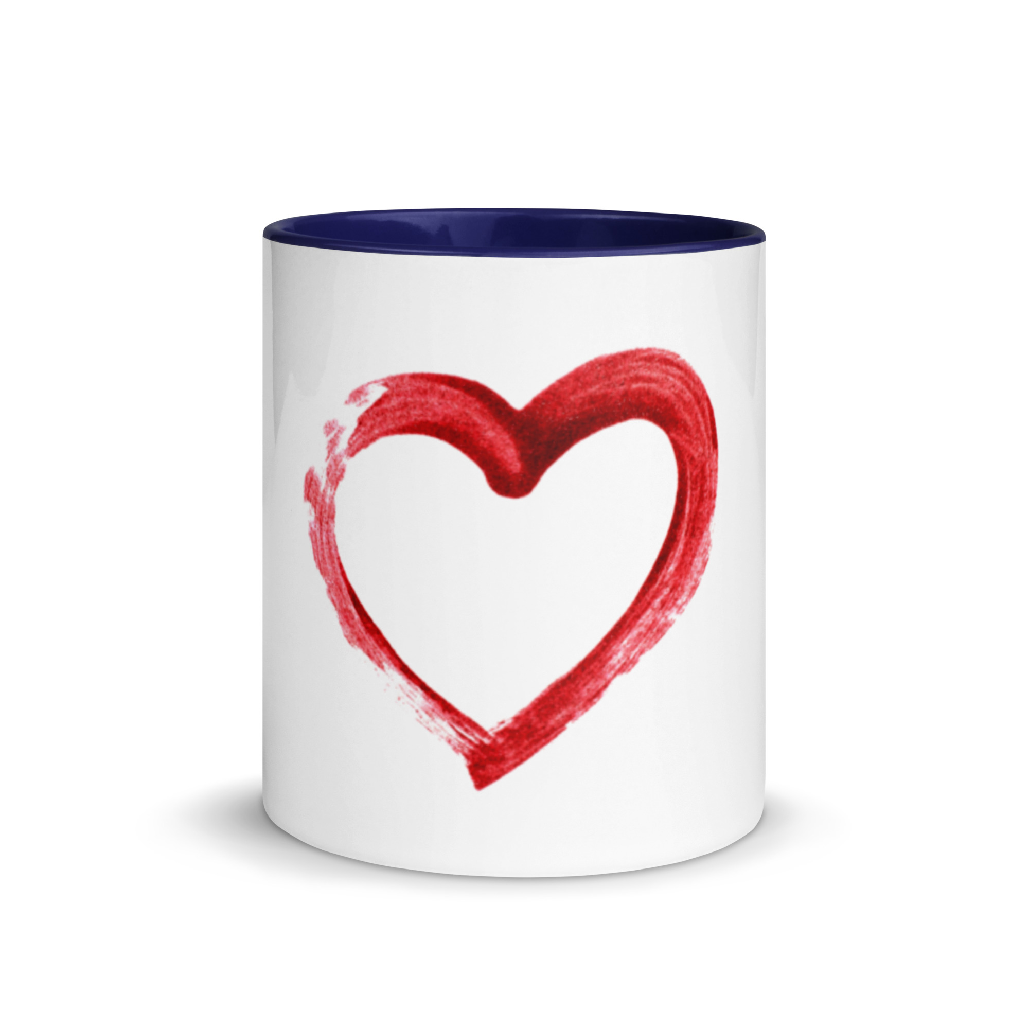 Red Heart Design Mug with Color Inside - Image 9