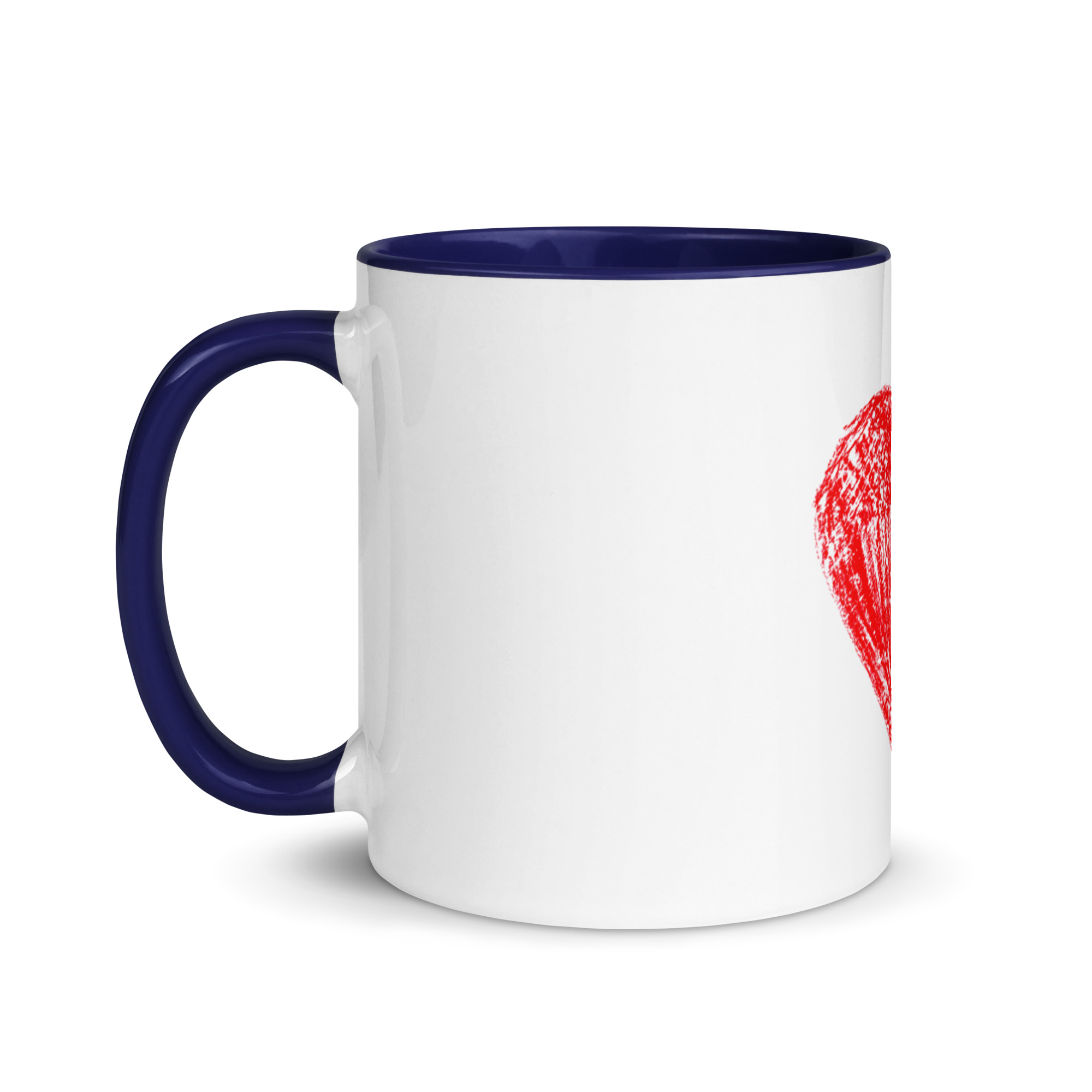 Red Heart Mug with Color Inside - Image 10