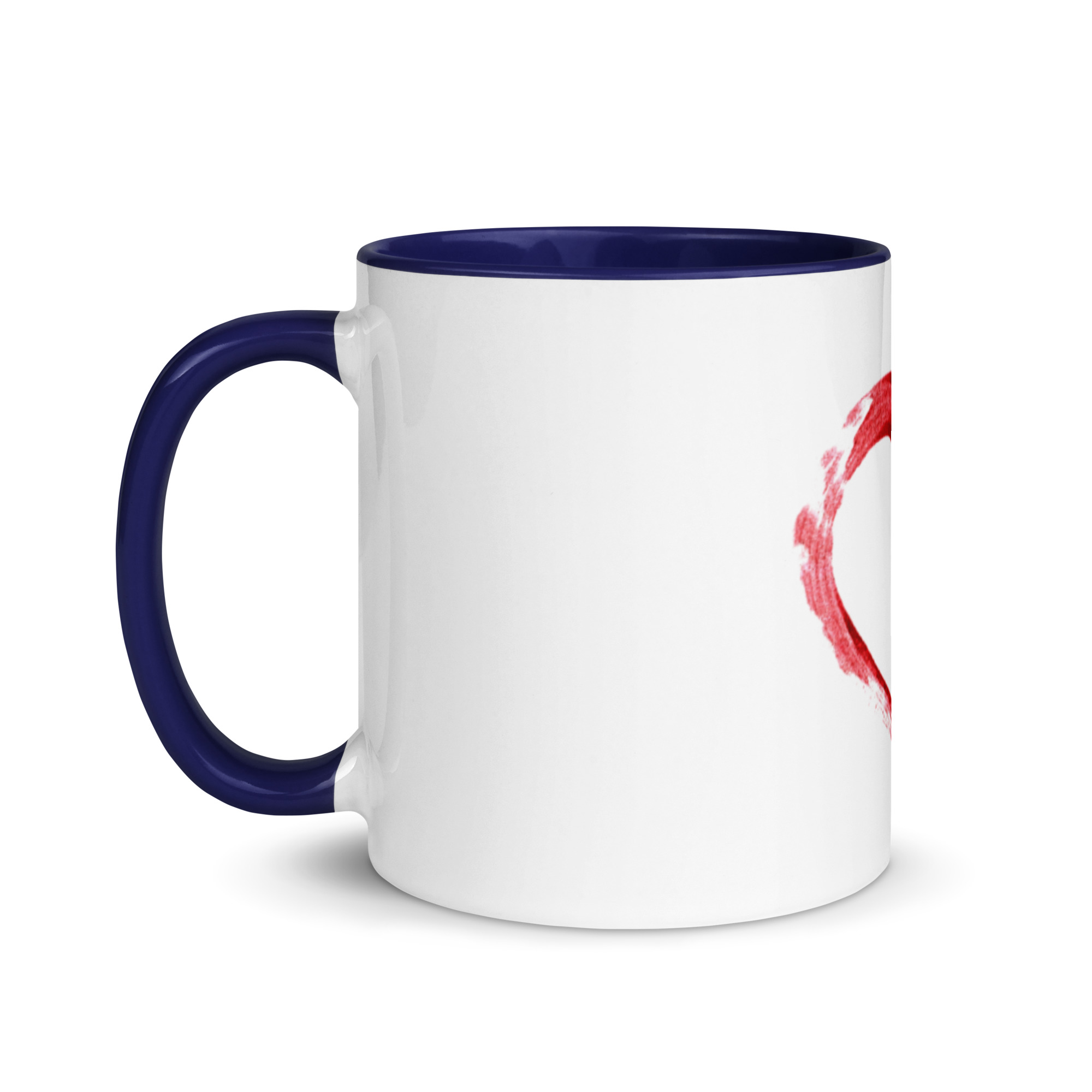 Red Heart Design Mug with Color Inside - Image 10
