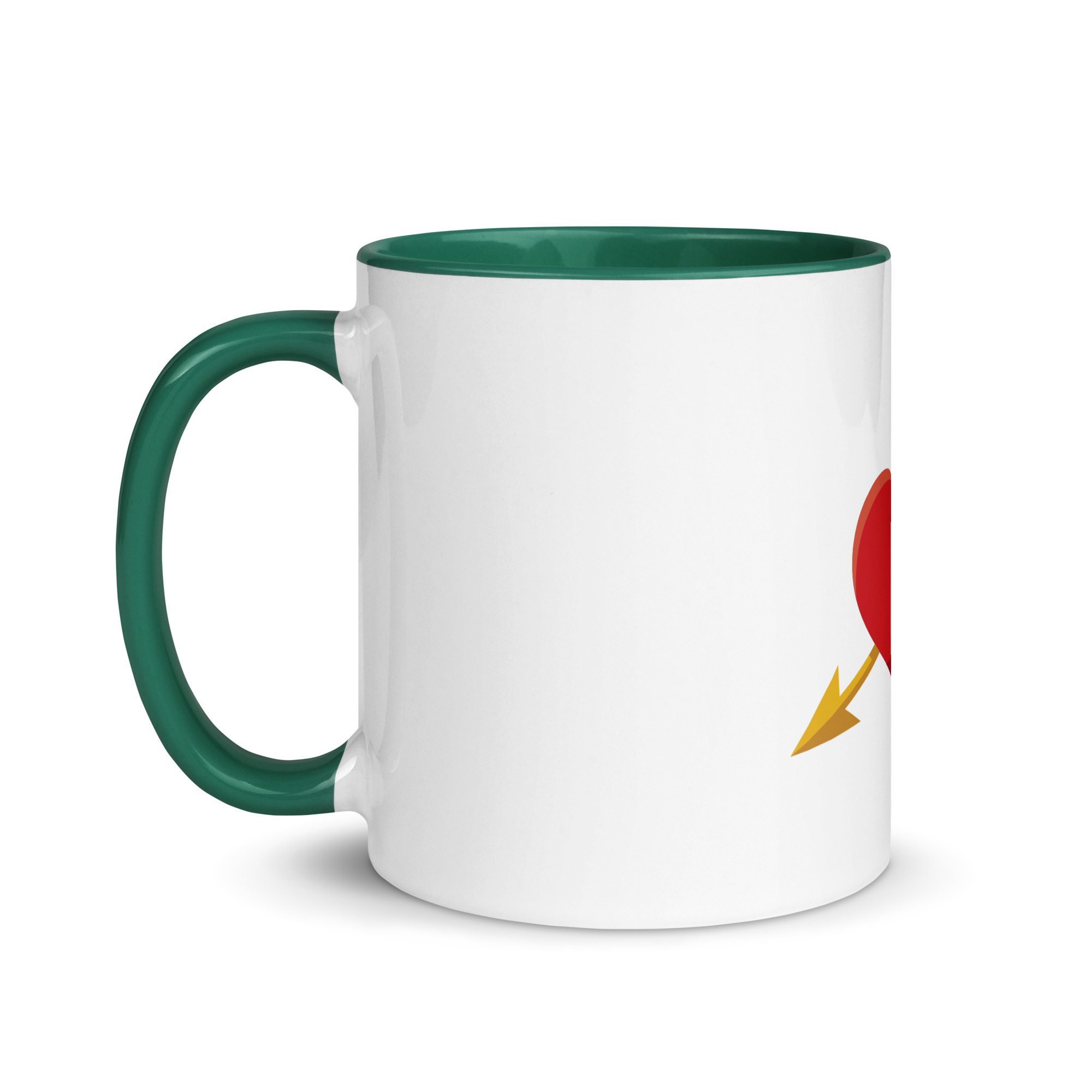 Heart and Arrow Mug with Color Inside - Image 18