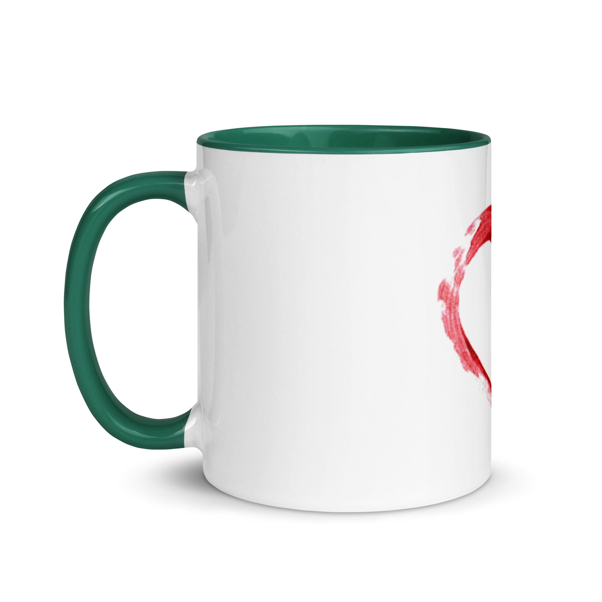 Red Heart Design Mug with Color Inside - Image 18