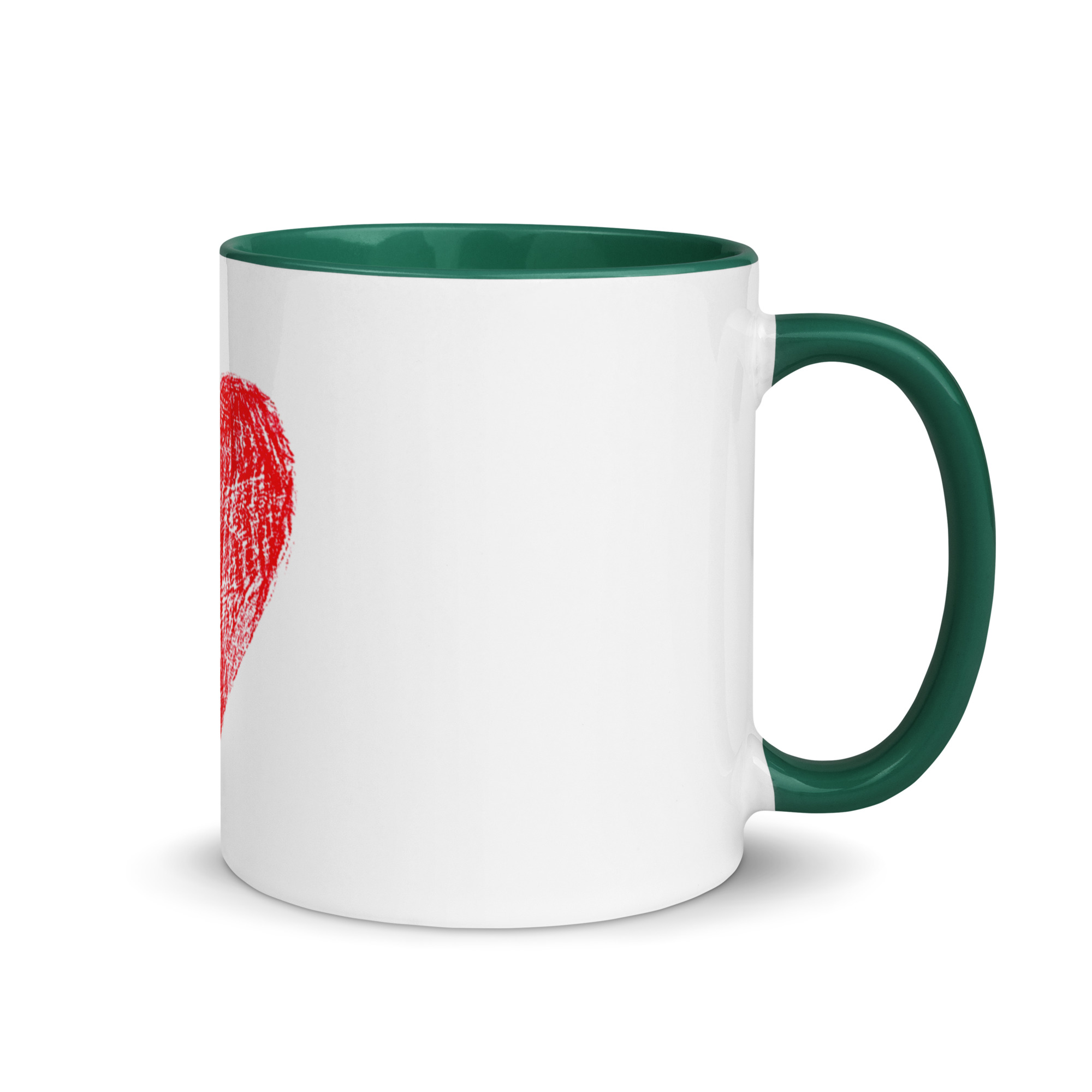 Red Heart Mug with Color Inside - Image 16
