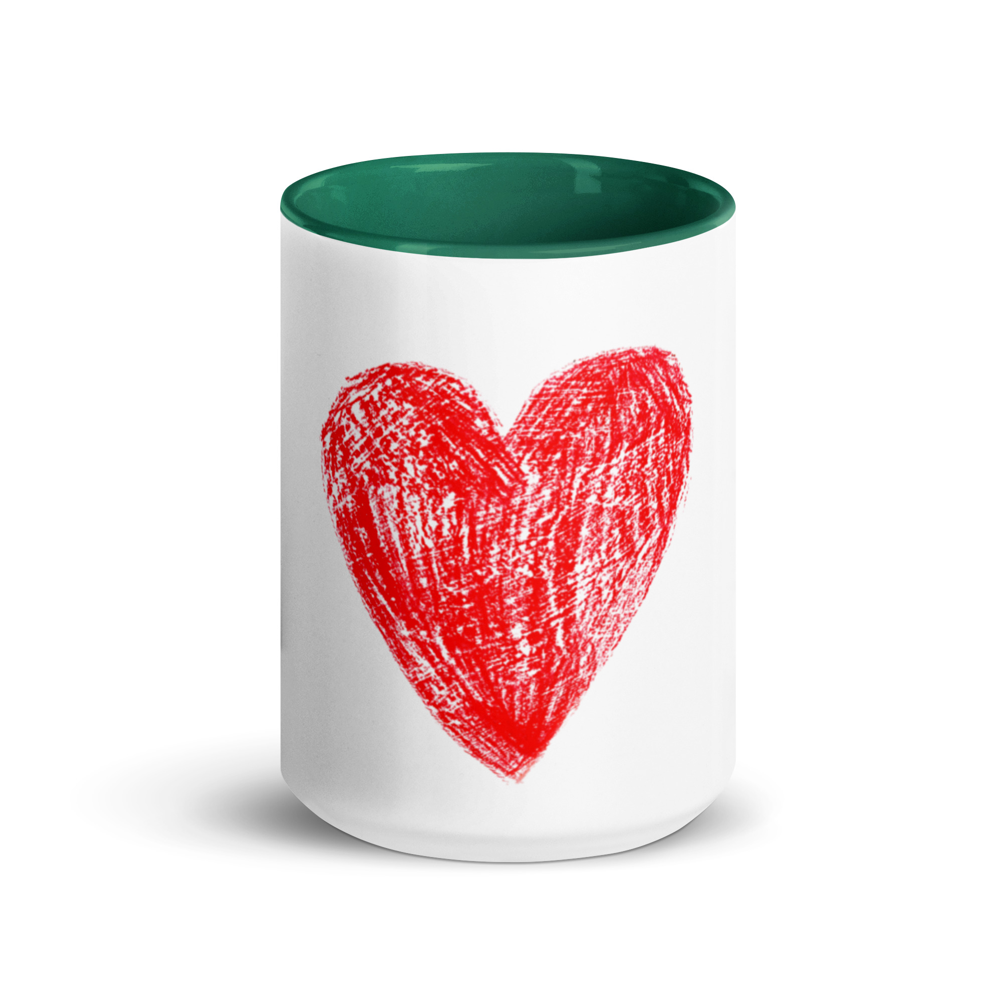 Red Heart Mug with Color Inside - Image 20