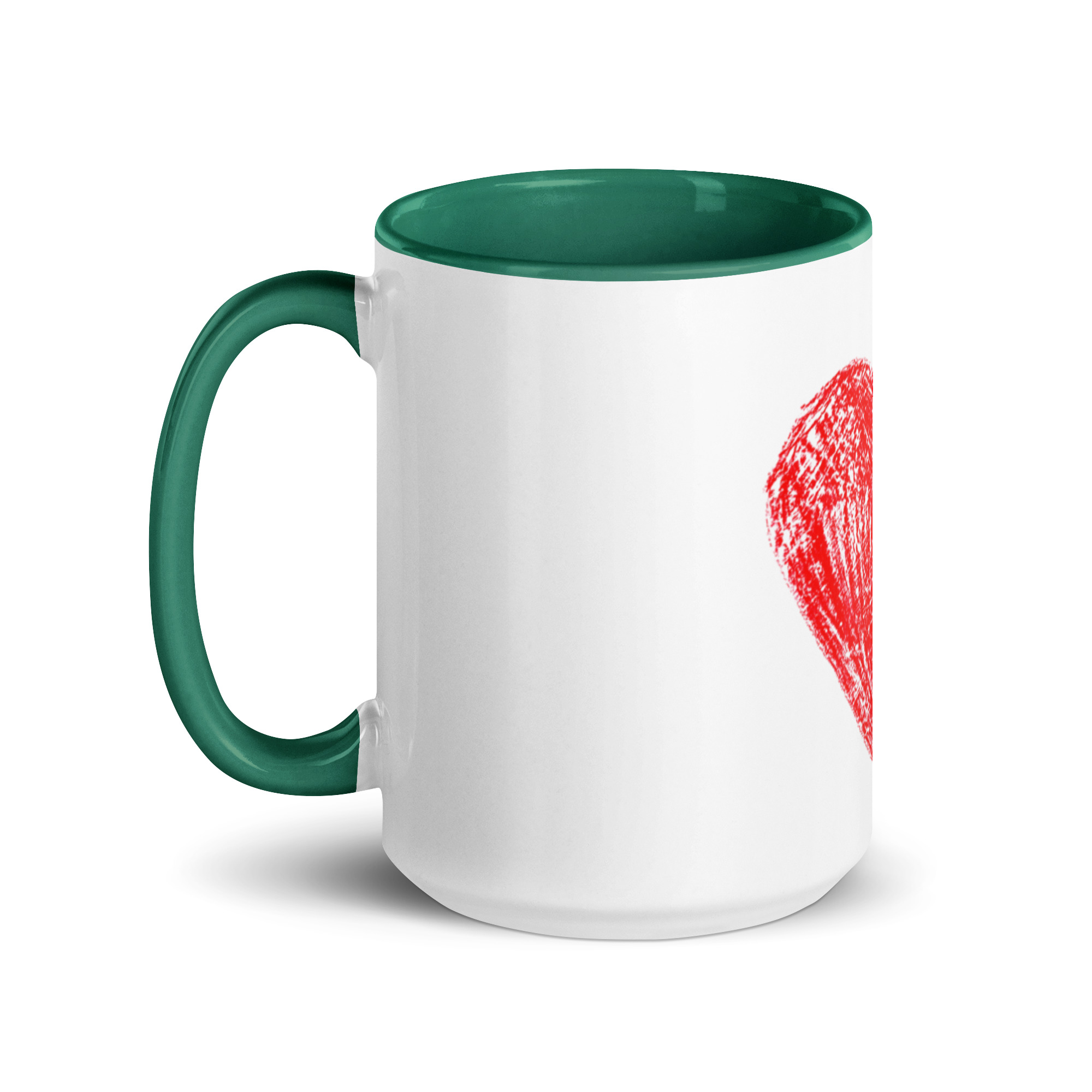 Red Heart Mug with Color Inside - Image 21