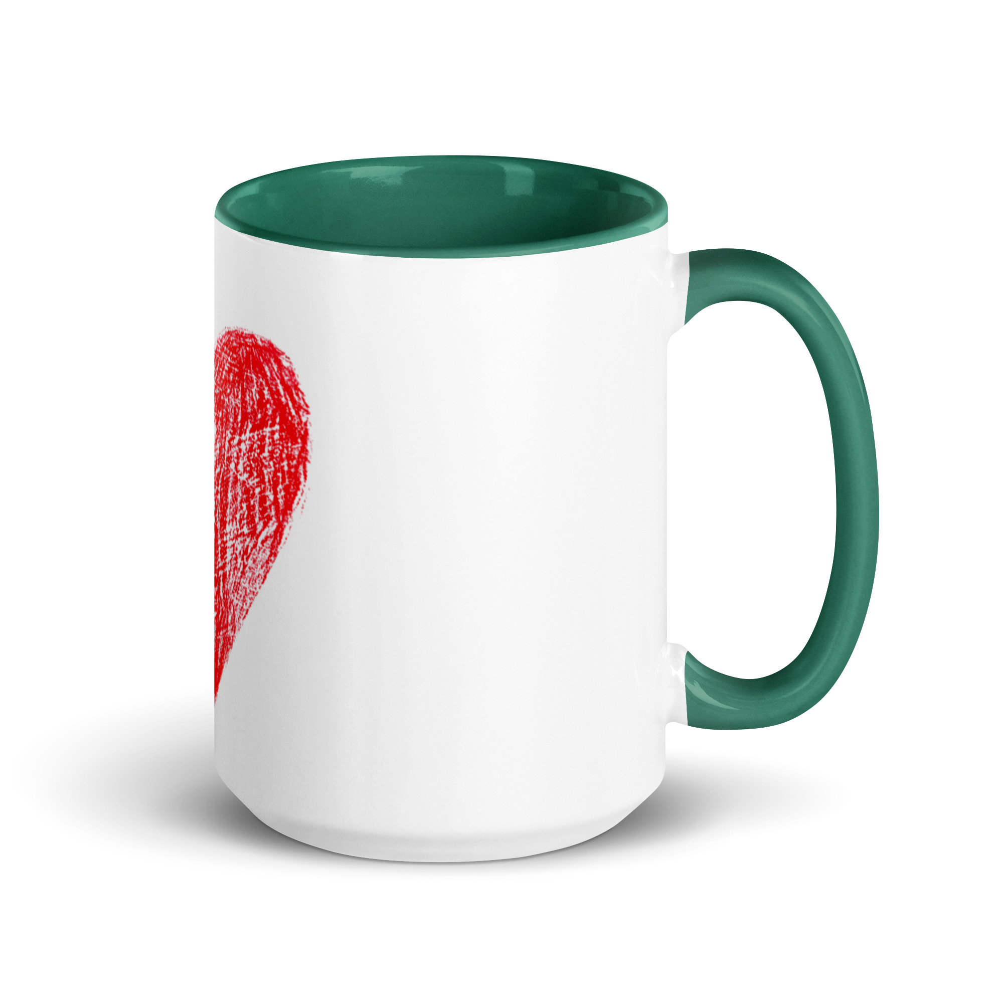 Red Heart Mug with Color Inside - Image 19