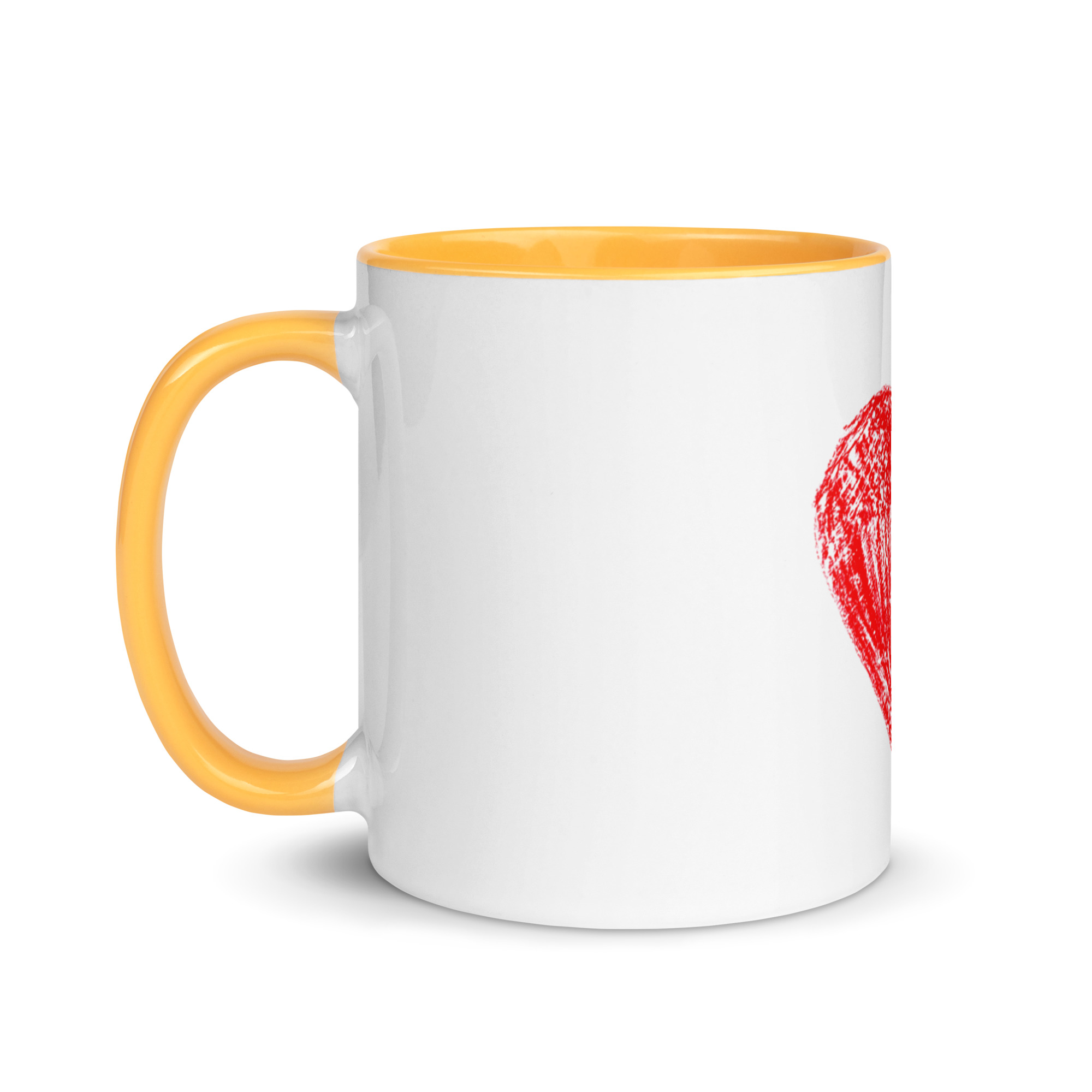 Red Heart Mug with Color Inside - Image 36