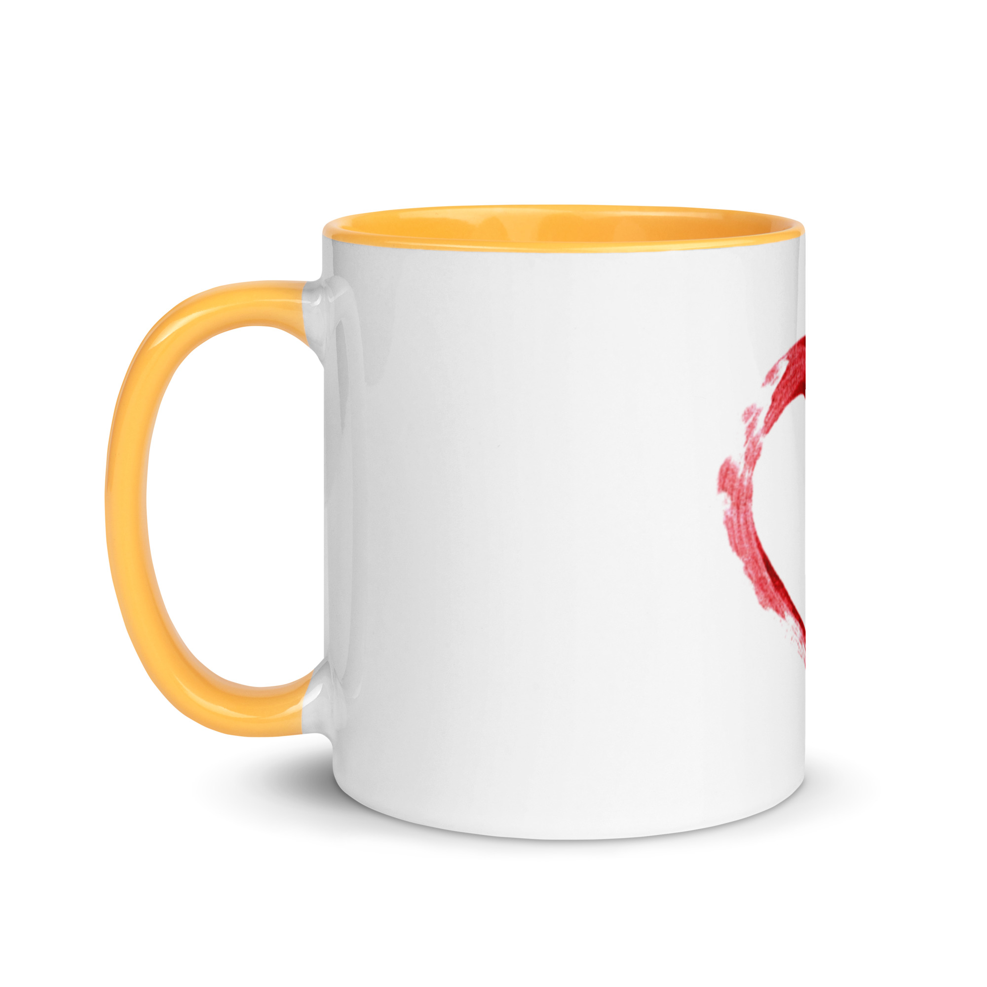 Red Heart Design Mug with Color Inside - Image 36