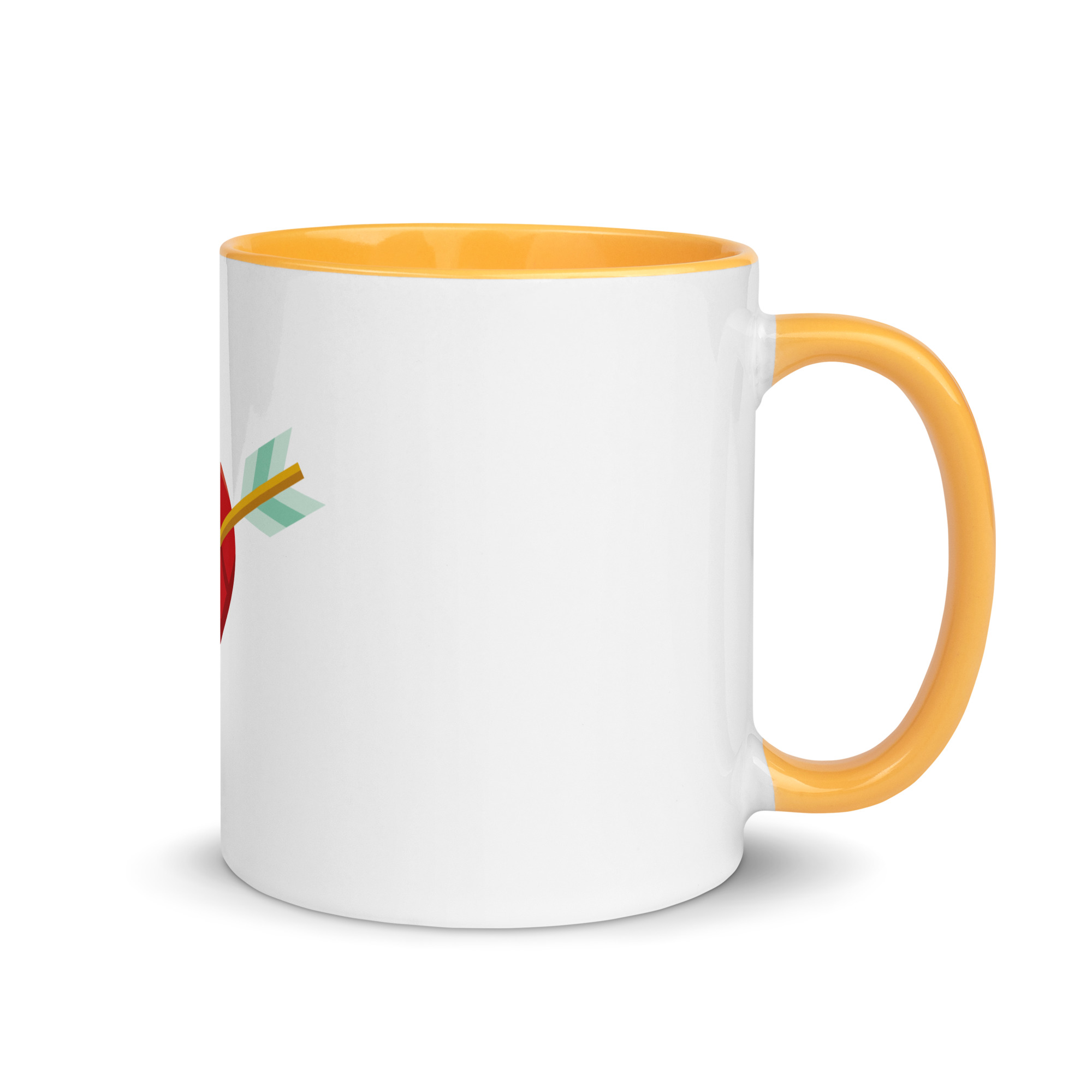 Heart and Arrow Mug with Color Inside - Image 34