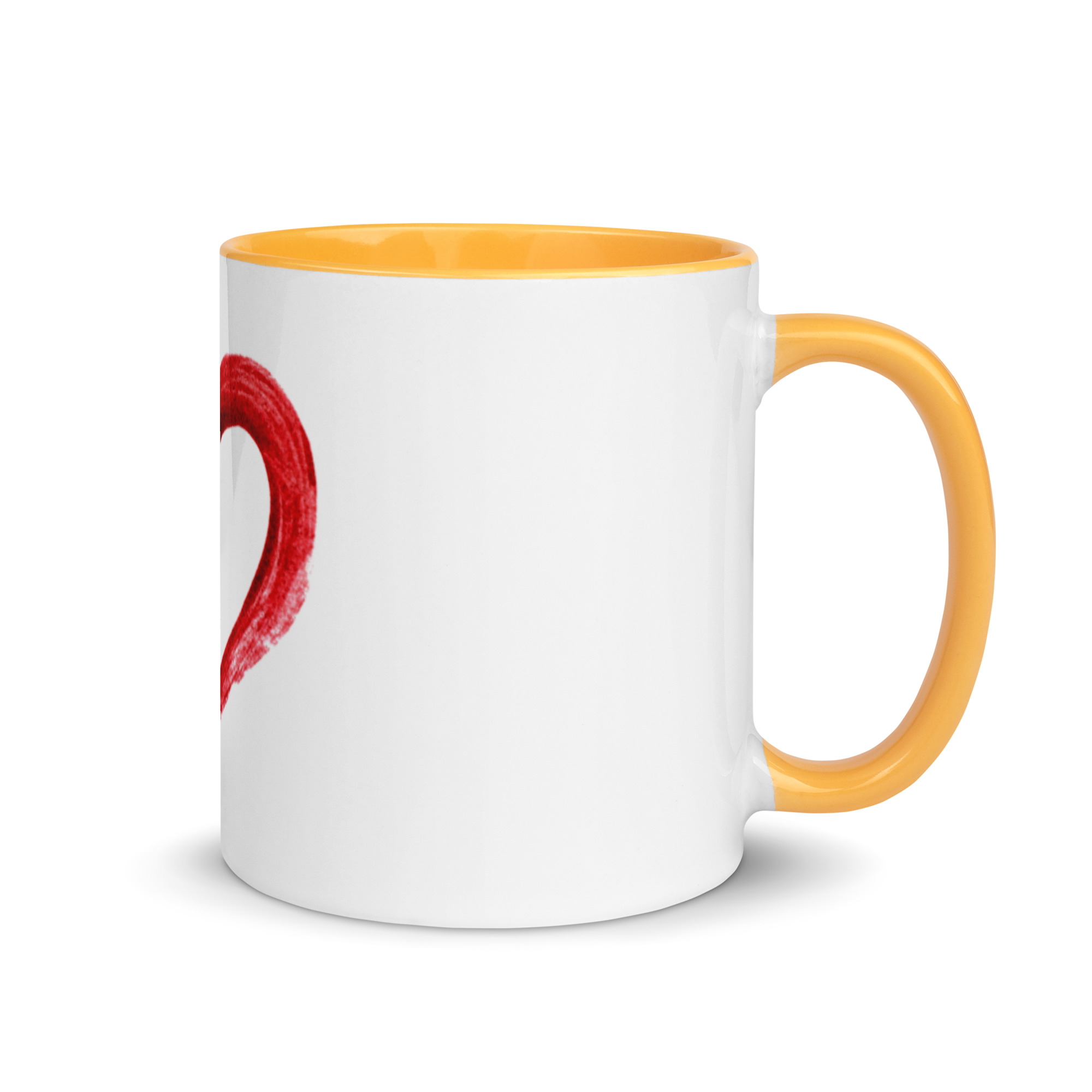 Red Heart Design Mug with Color Inside - Image 34