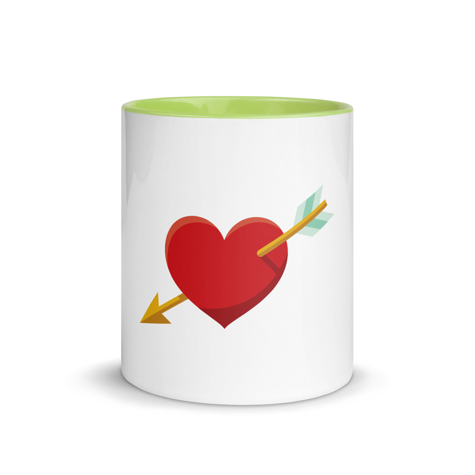 Heart and Arrow Mug with Color Inside - Image 38