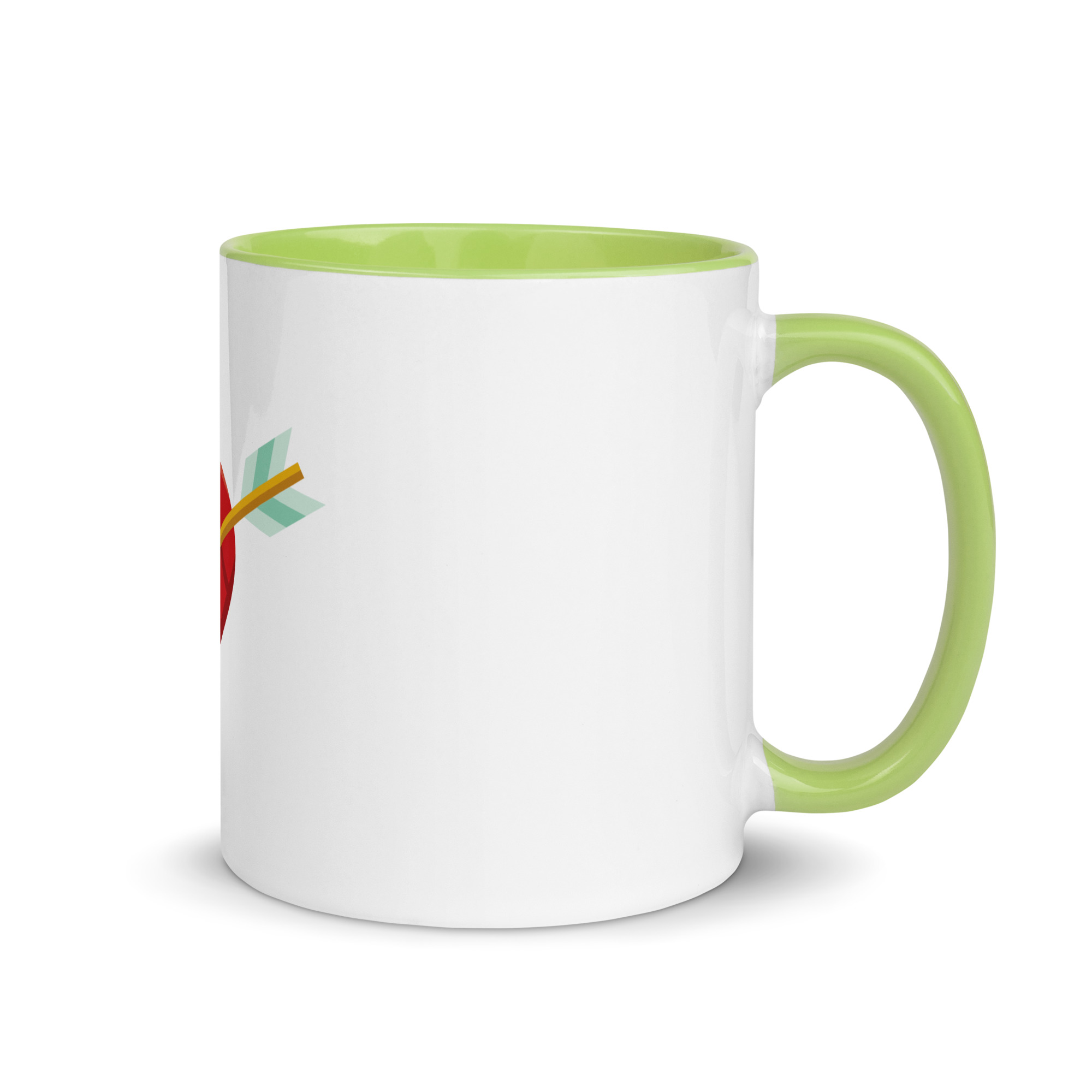 Heart and Arrow Mug with Color Inside - Image 37