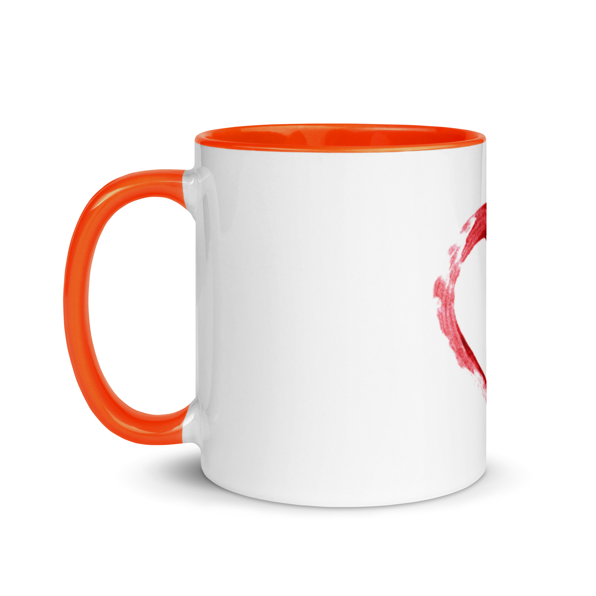 Red Heart Design Mug with Color Inside - Image 24