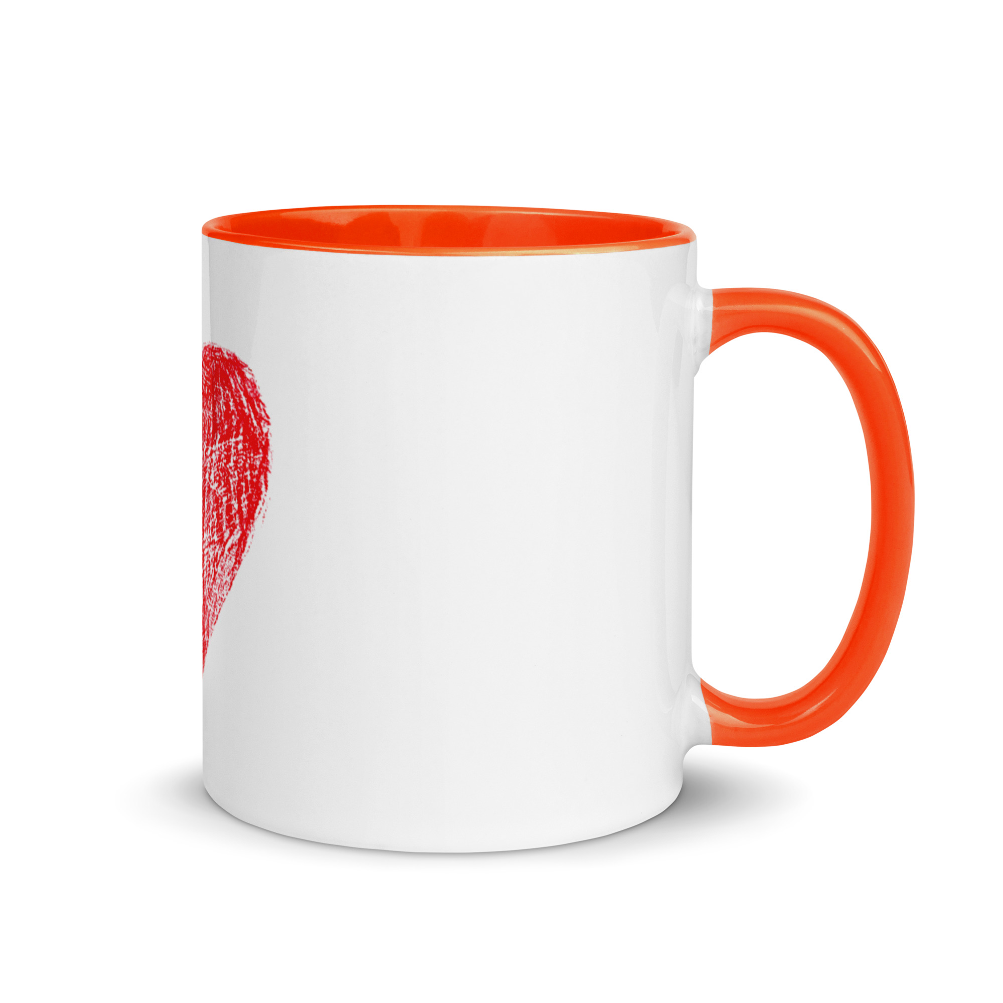 Red Heart Mug with Color Inside - Image 22
