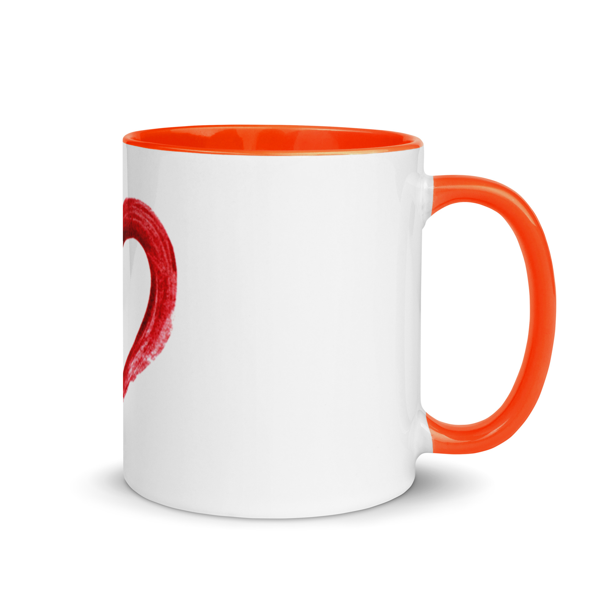 Red Heart Design Mug with Color Inside - Image 22