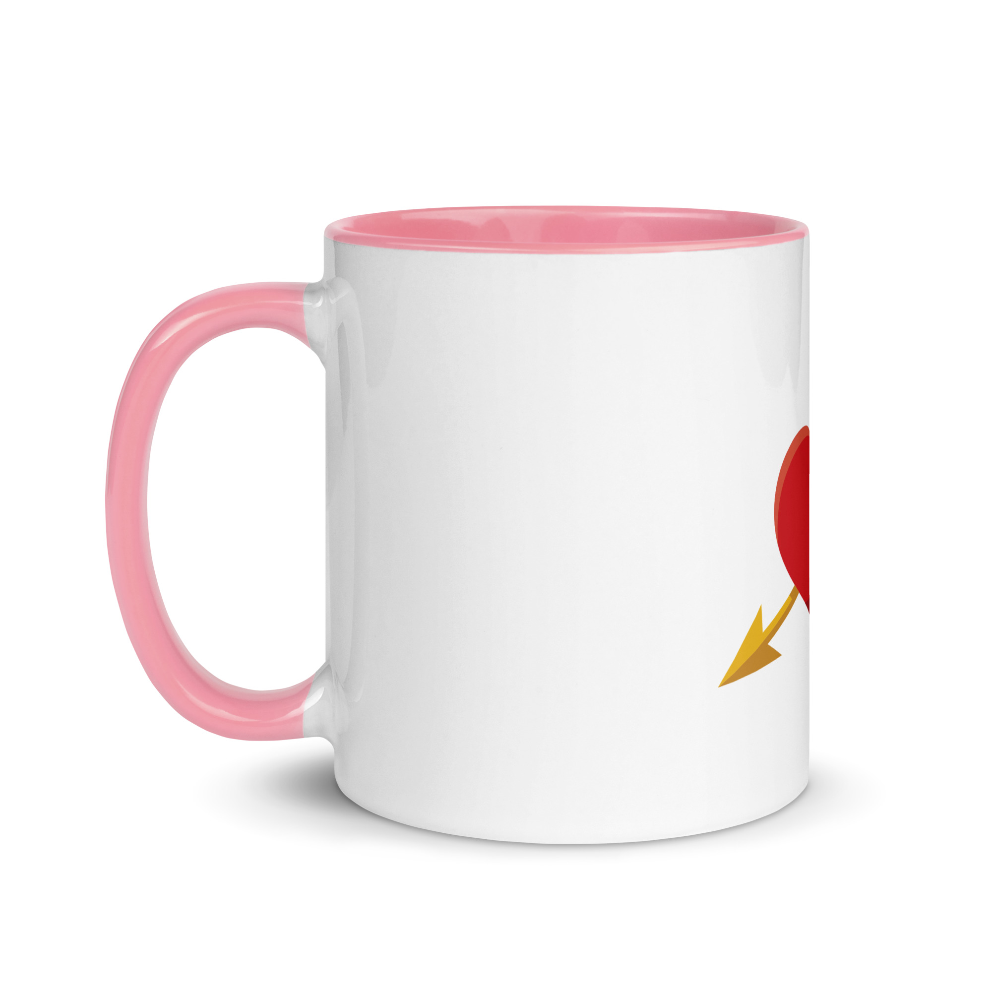 Heart and Arrow Mug with Color Inside - Image 33