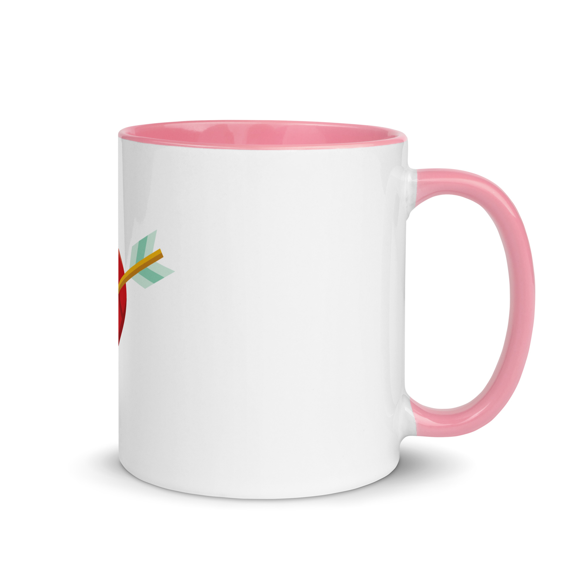Heart and Arrow Mug with Color Inside - Image 31