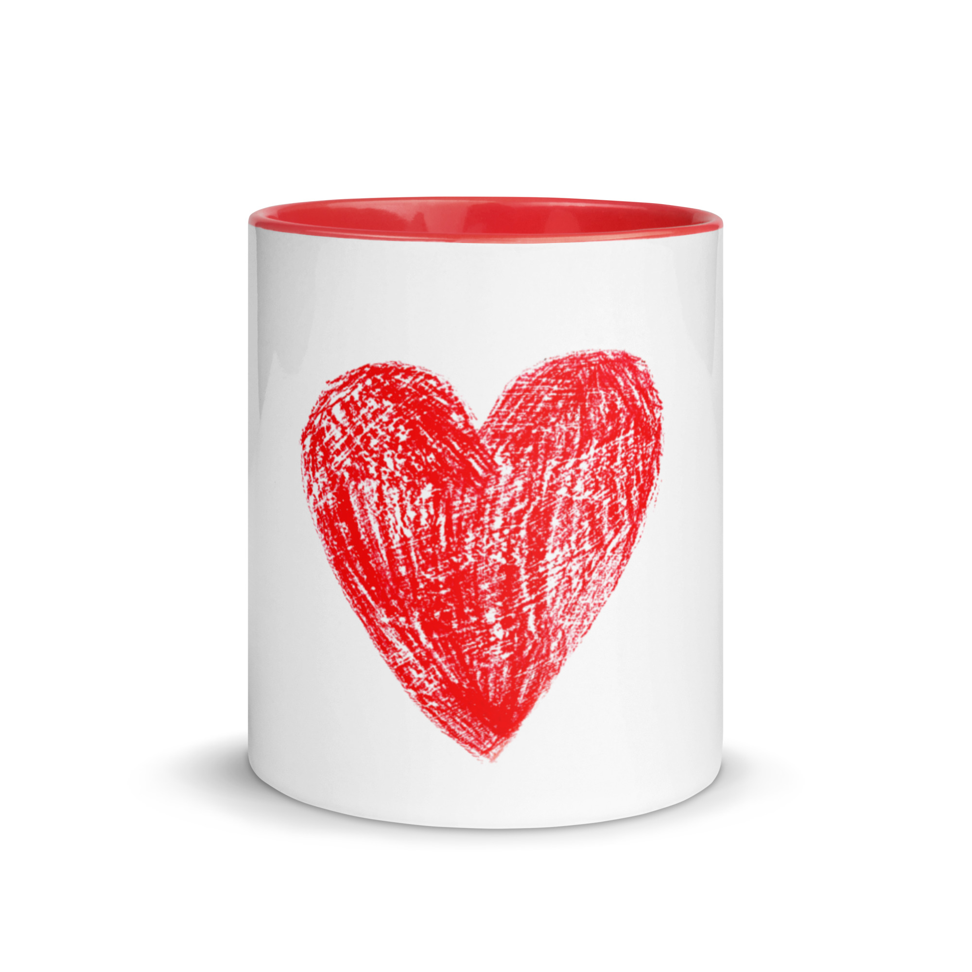 Red Heart Mug with Color Inside - Image 12