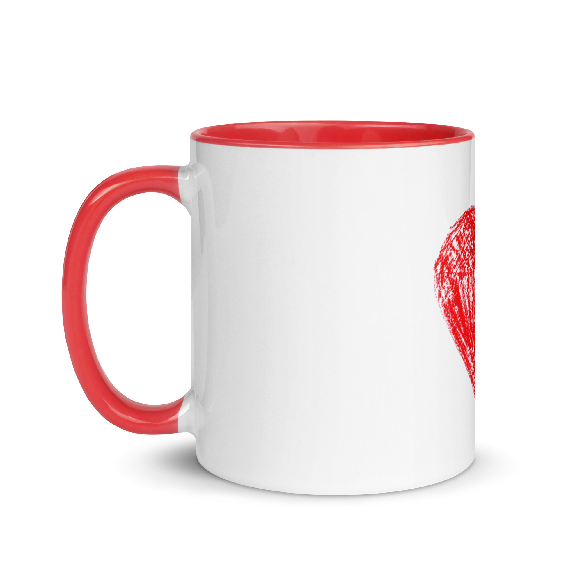 Red Heart Mug with Color Inside - Image 13