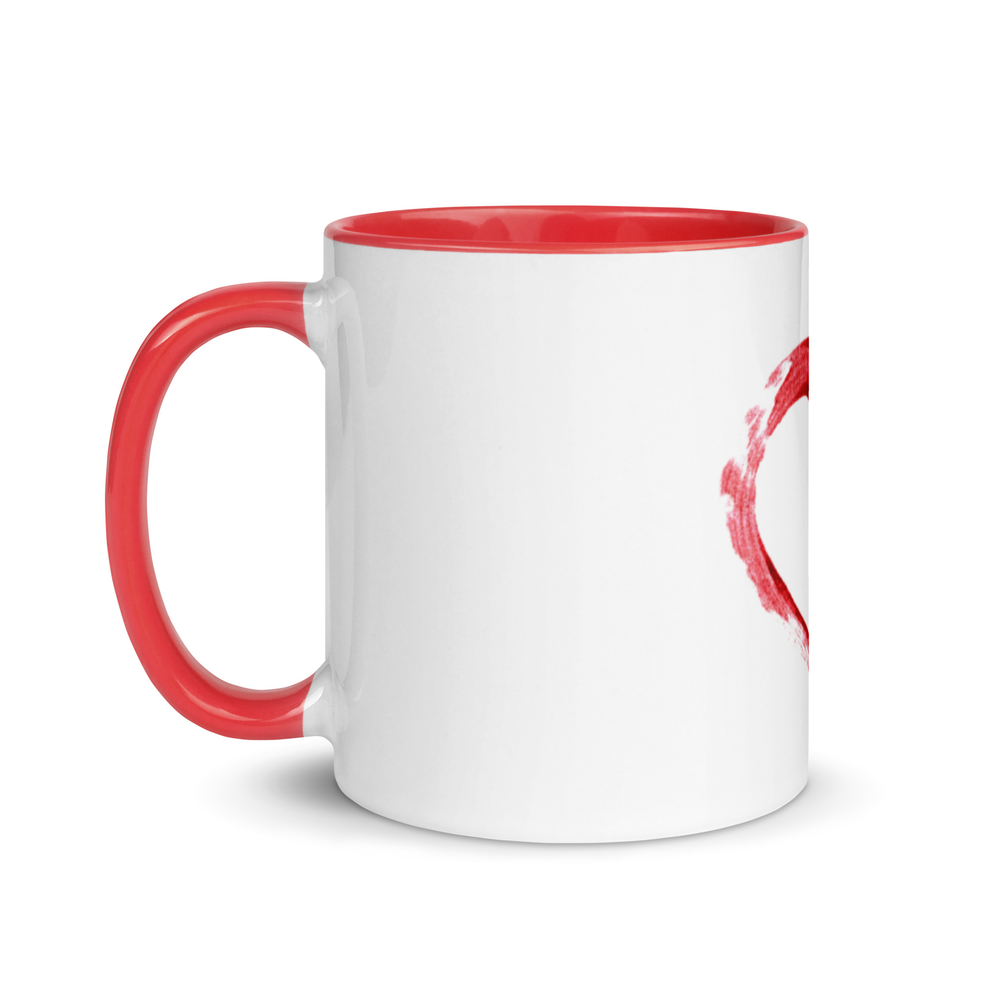 Red Heart Design Mug with Color Inside - Image 12
