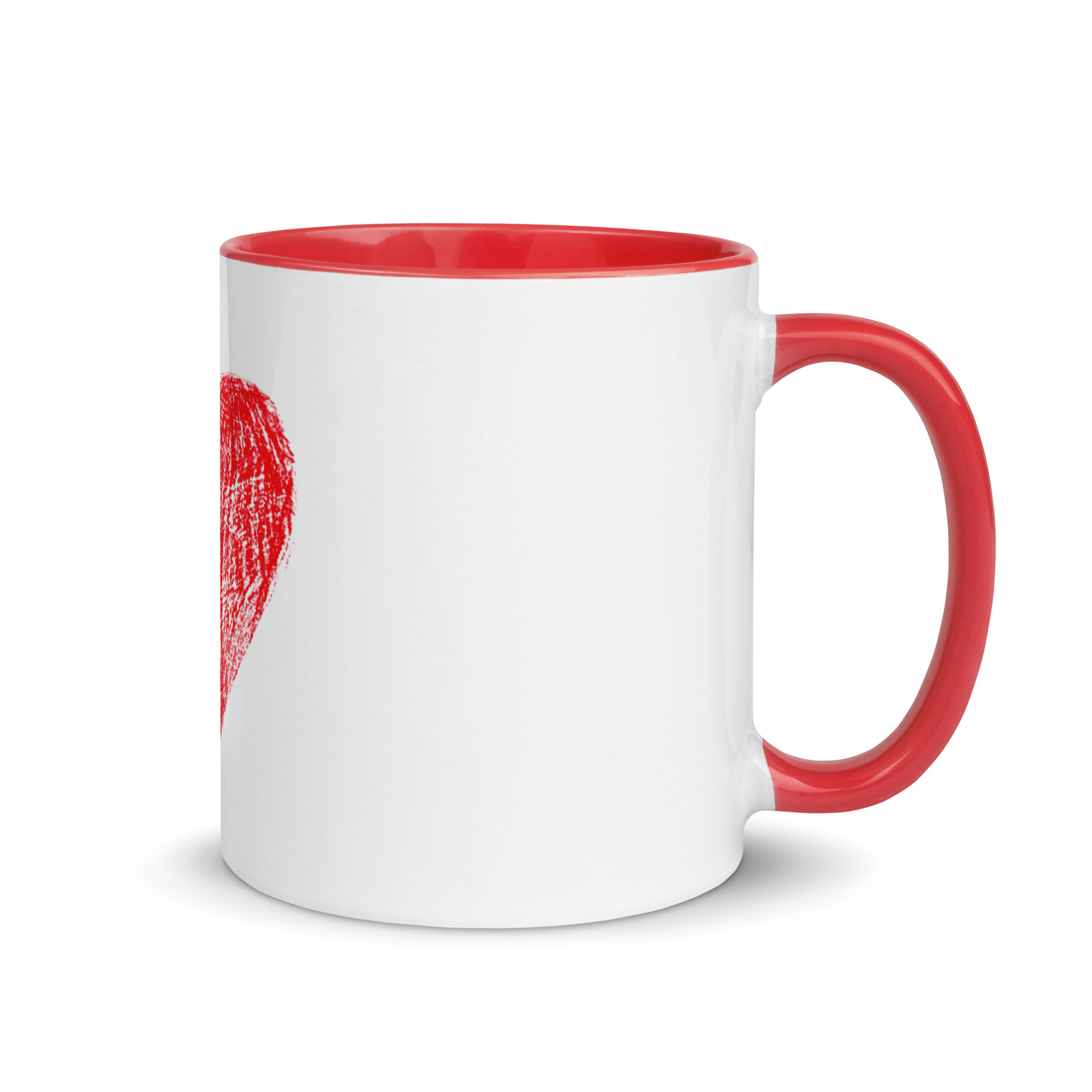 Red Heart Mug with Color Inside - Image 11