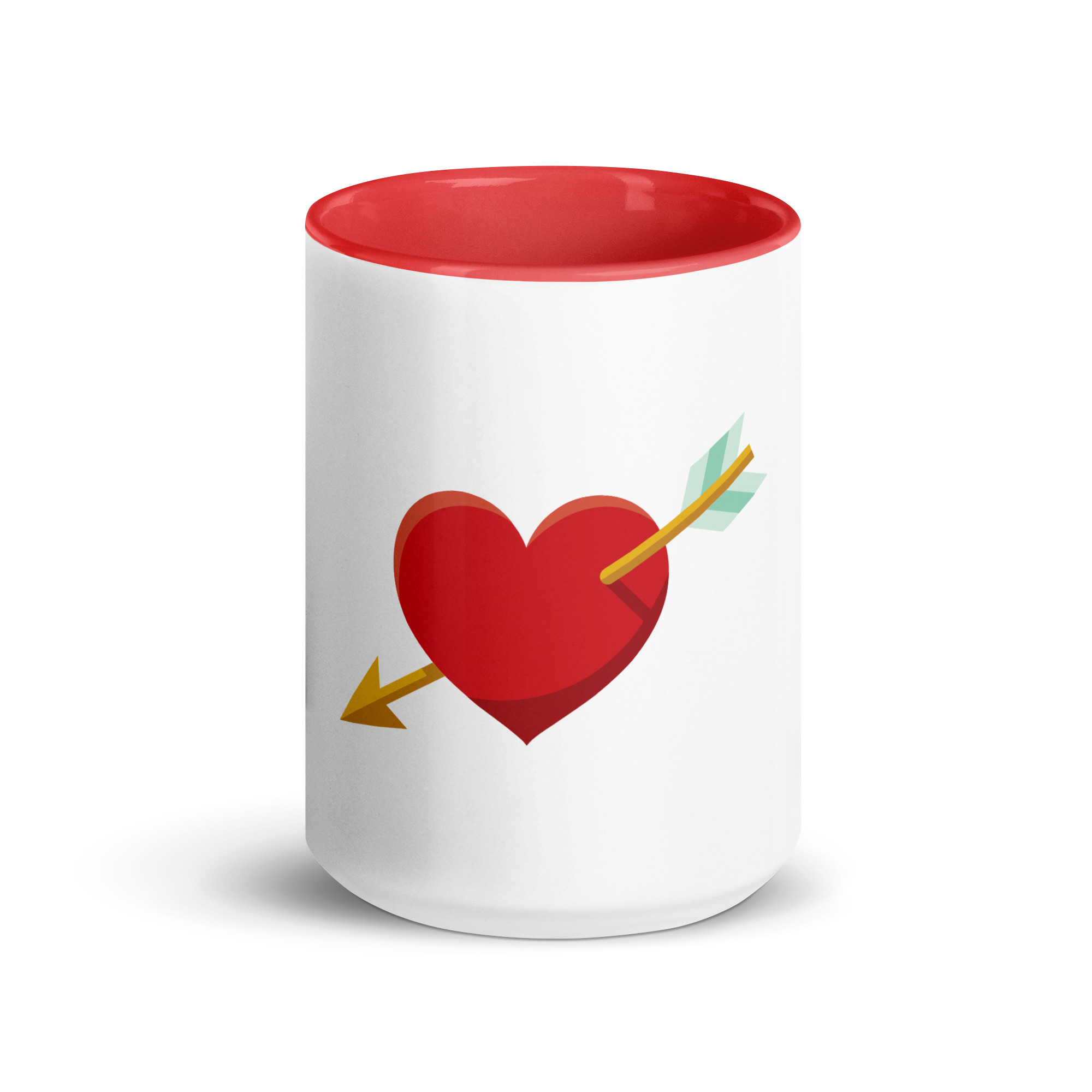 Heart and Arrow Mug with Color Inside - Image 14