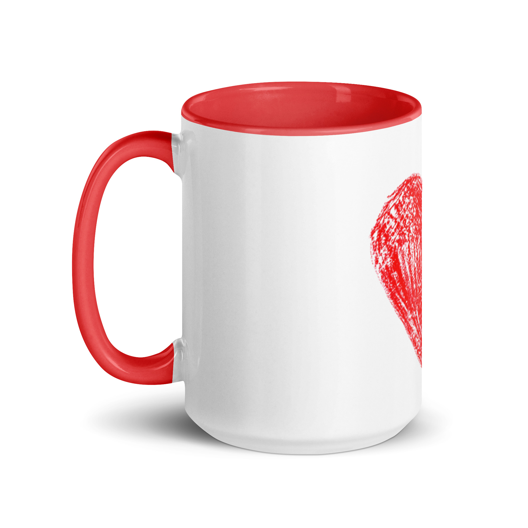 Red Heart Mug with Color Inside - Image 15