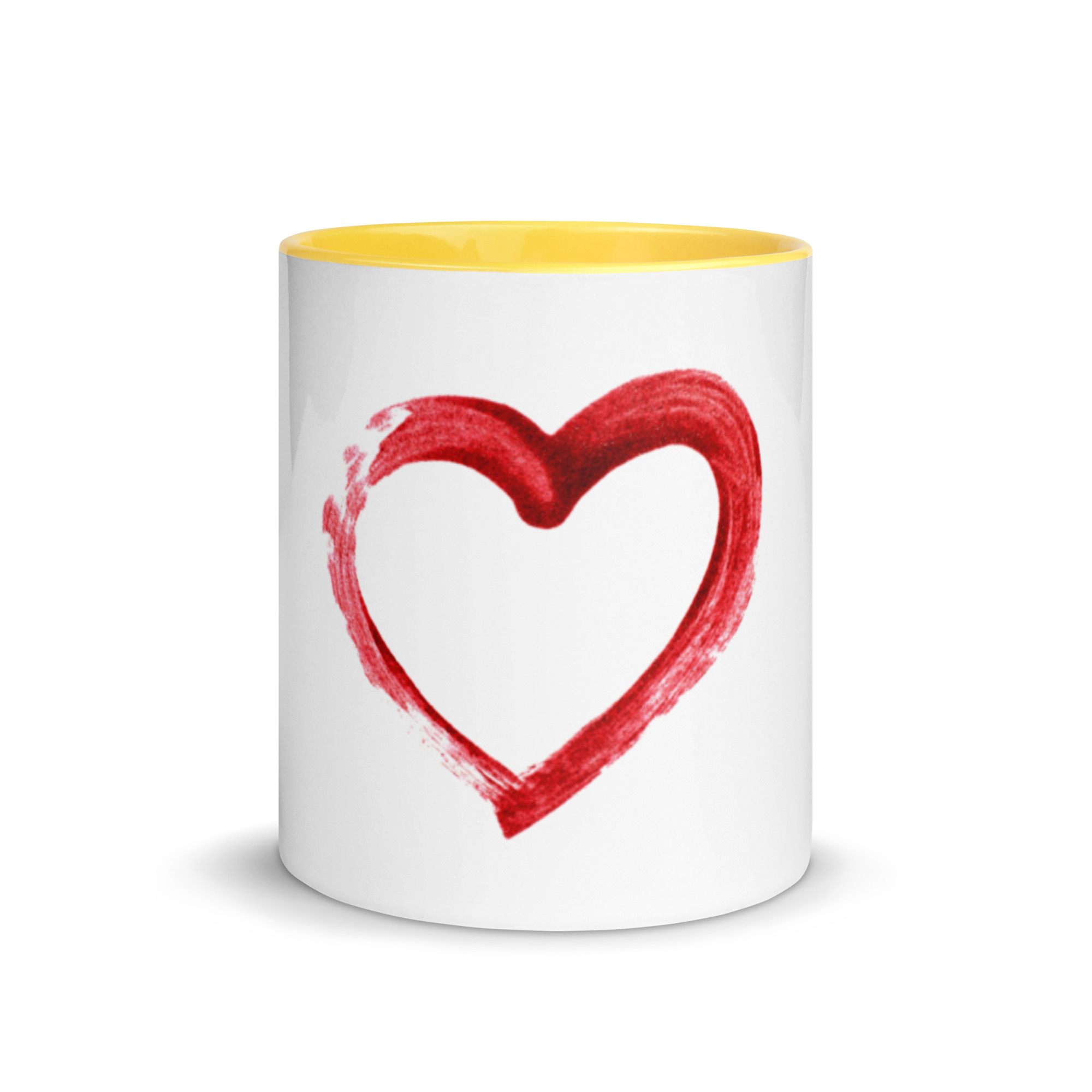 Red Heart Design Mug with Color Inside - Image 41