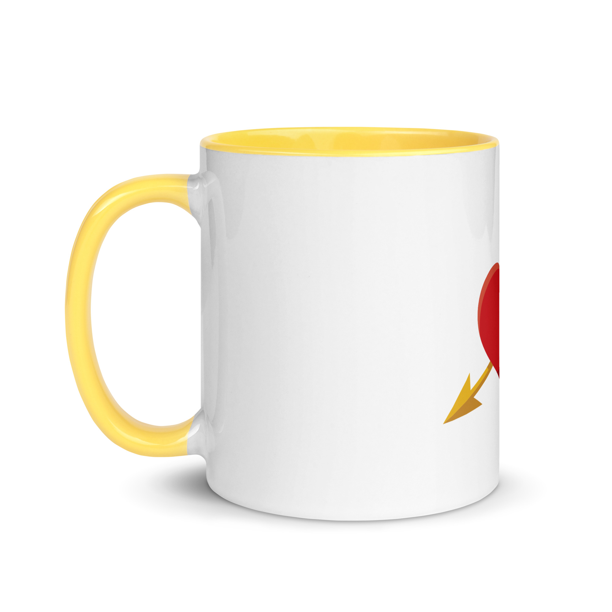 Heart and Arrow Mug with Color Inside - Image 42