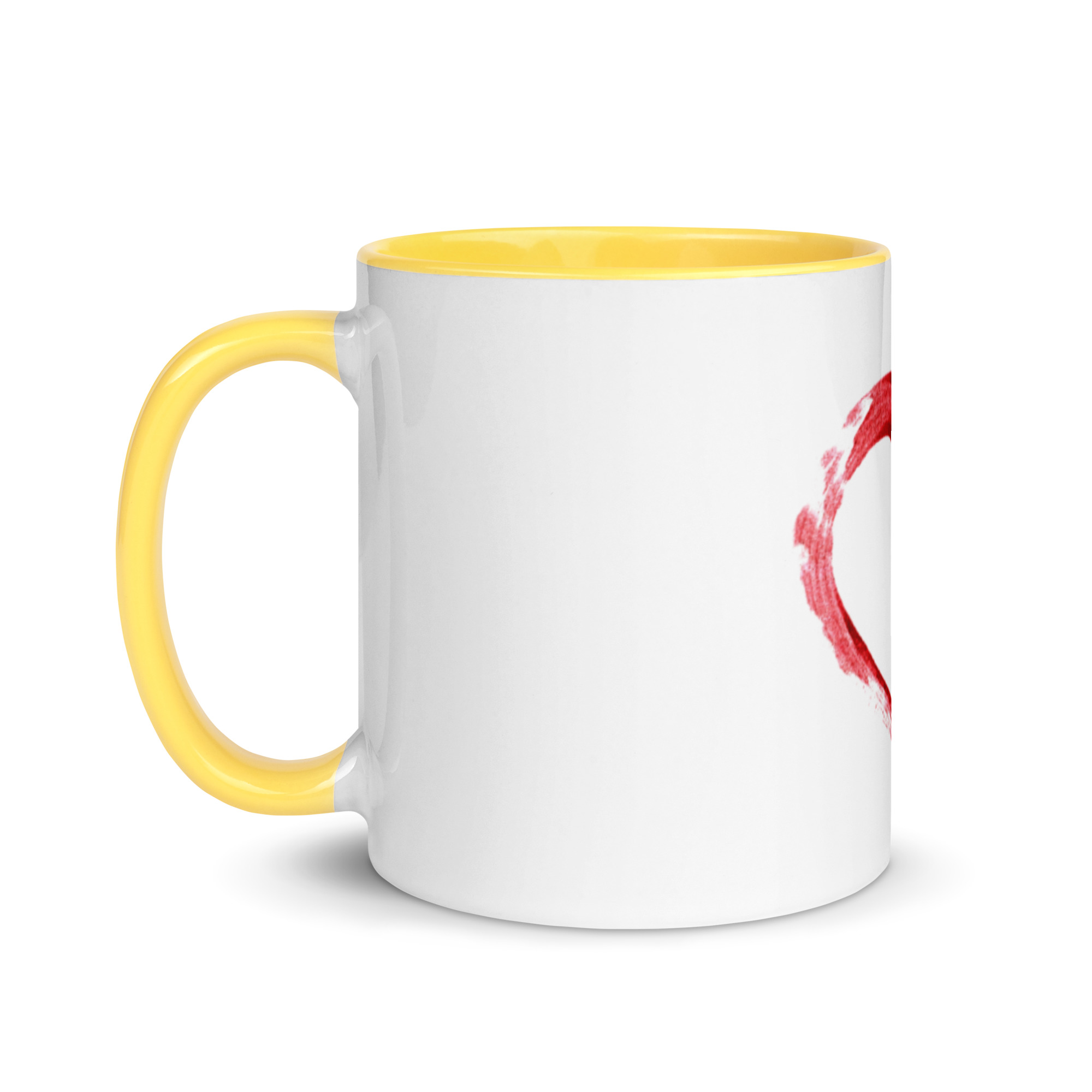 Red Heart Design Mug with Color Inside - Image 42