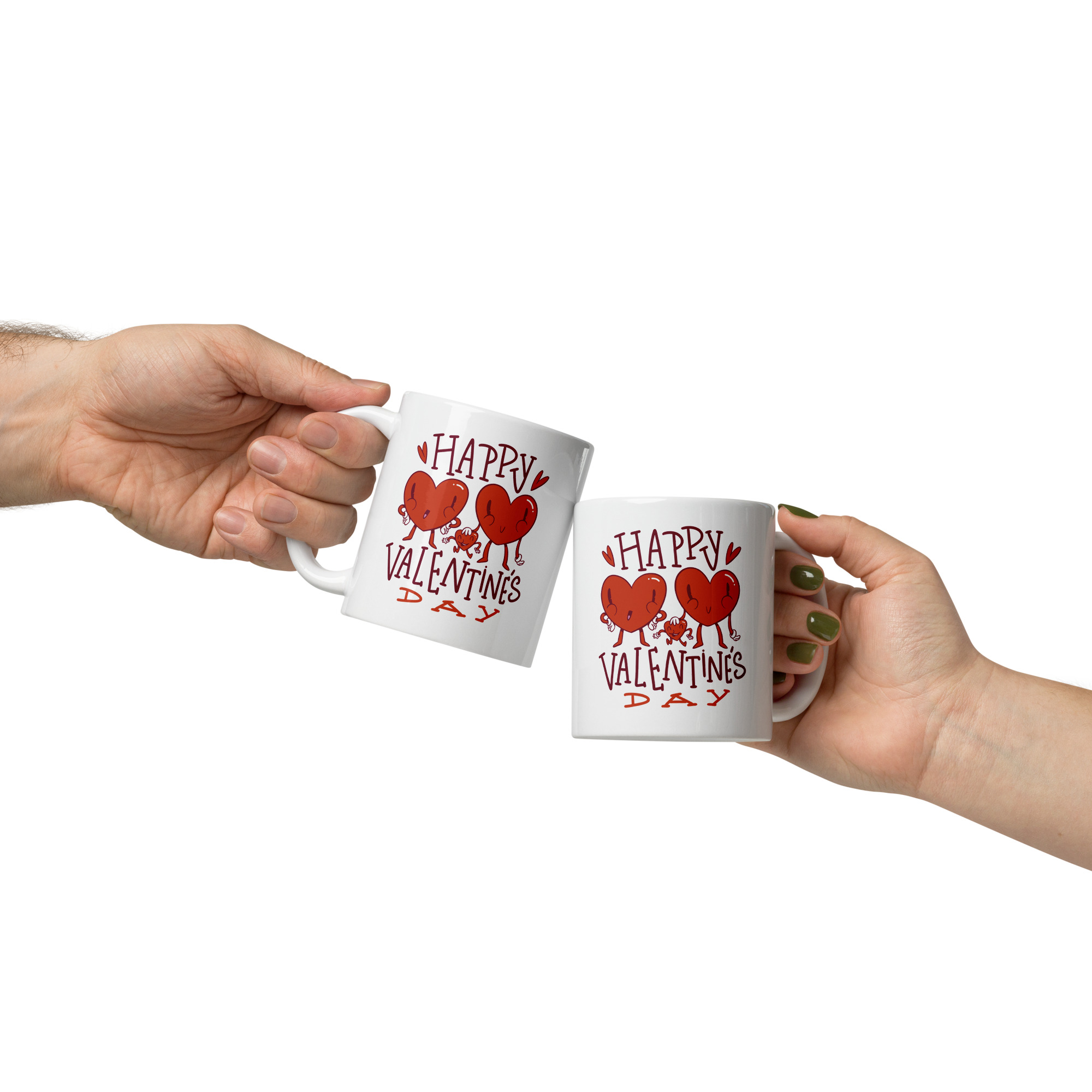 Happy Valentines White glossy mug - Image 2