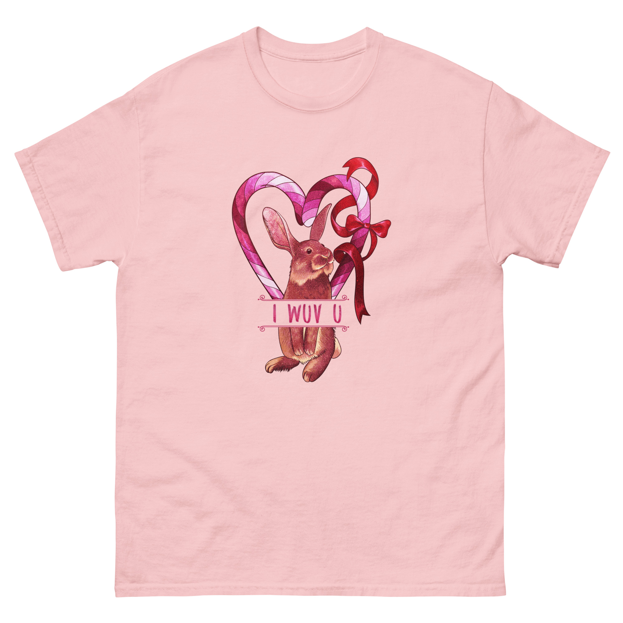 I-Wuv-U-Rabbit Unisex T-Shirt - Image 18