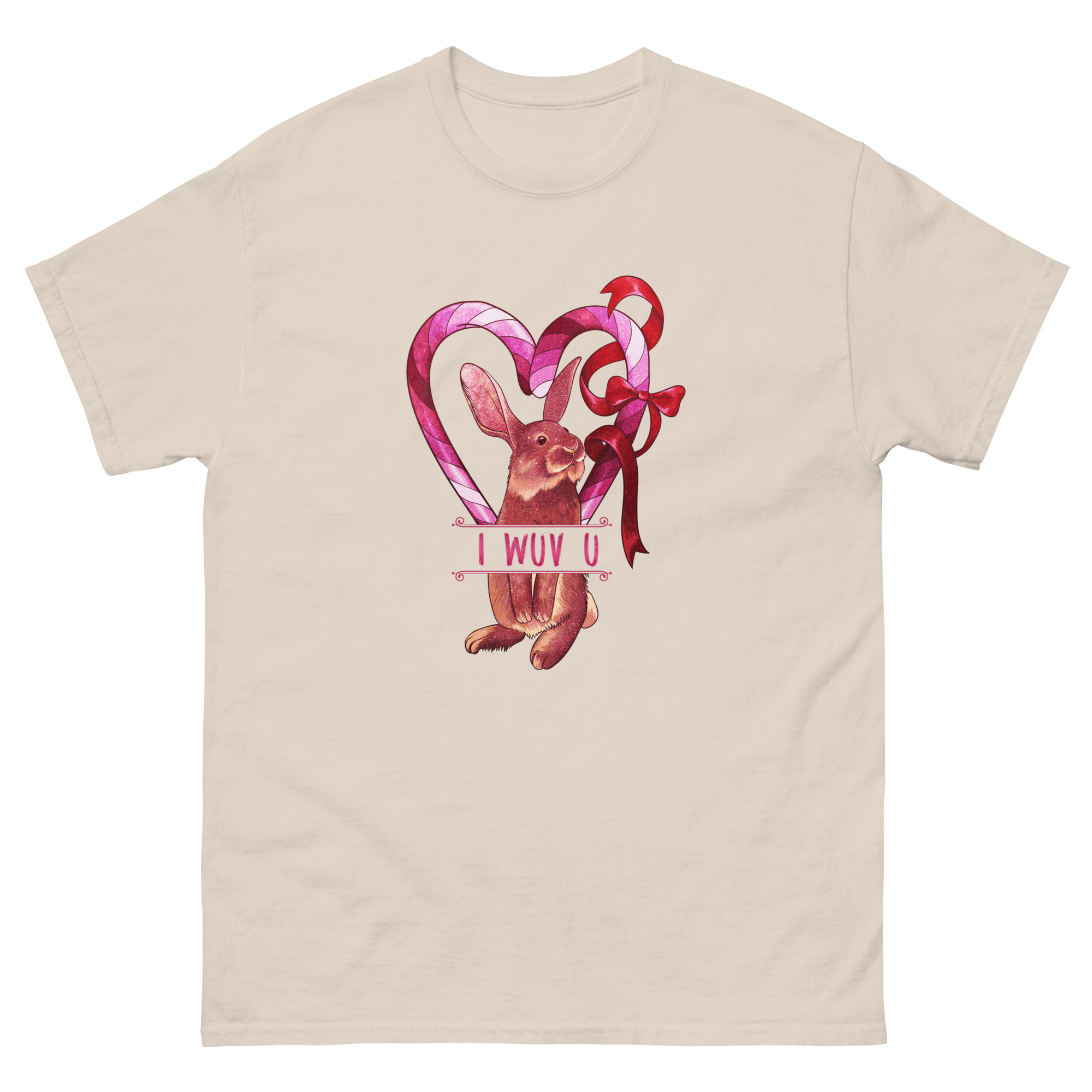 I-Wuv-U-Rabbit Unisex T-Shirt - Image 14