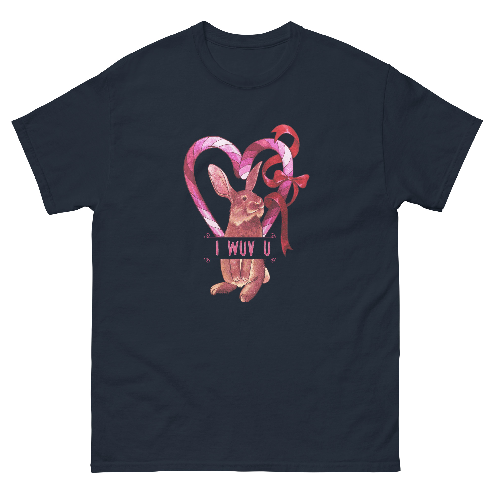 I-Wuv-U-Rabbit Unisex T-Shirt - Image 4