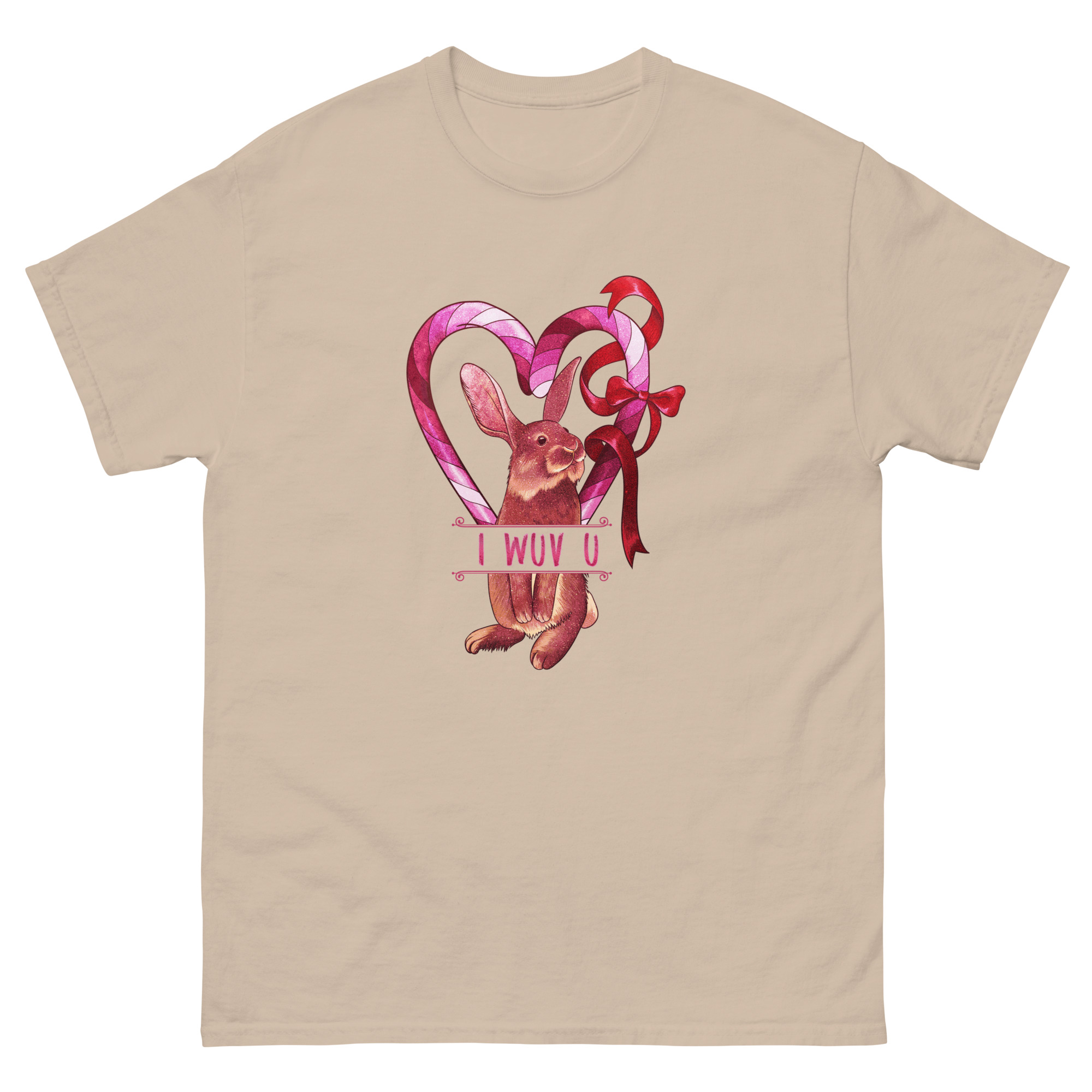 I-Wuv-U-Rabbit Unisex T-Shirt - Image 10
