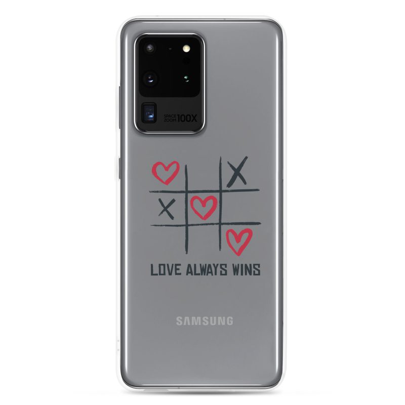 Love Wins Design on Clear Case for Samsung&reg;