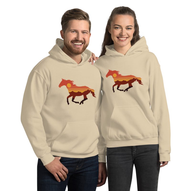 Horse Design on Unisex Hoodie