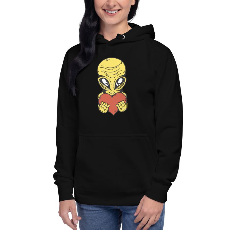 Alien Heart Unisex Hoodie