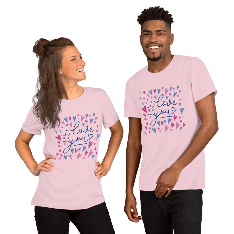 I Love you Design Unisex t-shirt